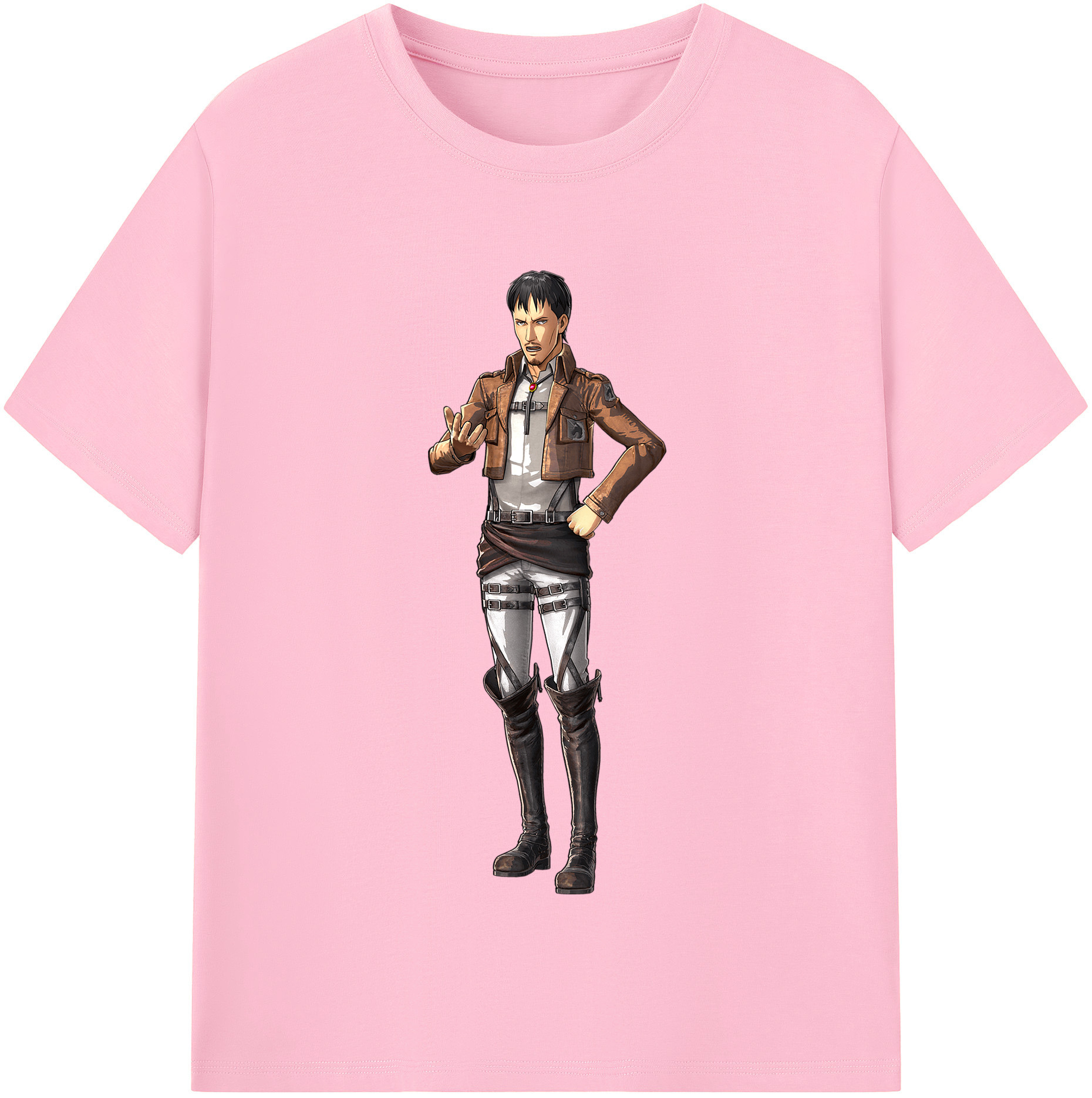 （画像用） 進撃の巨人 Attack on Titan 綿100％半袖Tシャツ（フロントプリント）