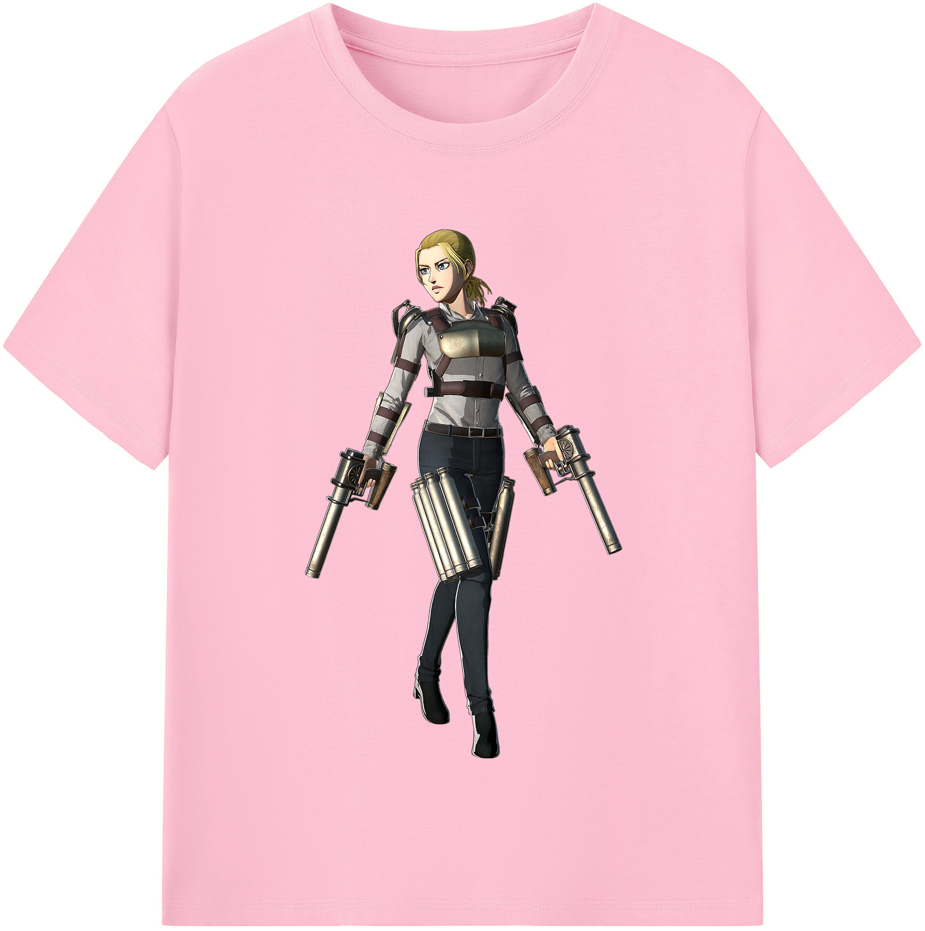 （画像用） 進撃の巨人 Attack on Titan 綿100％半袖Tシャツ（フロントプリント）