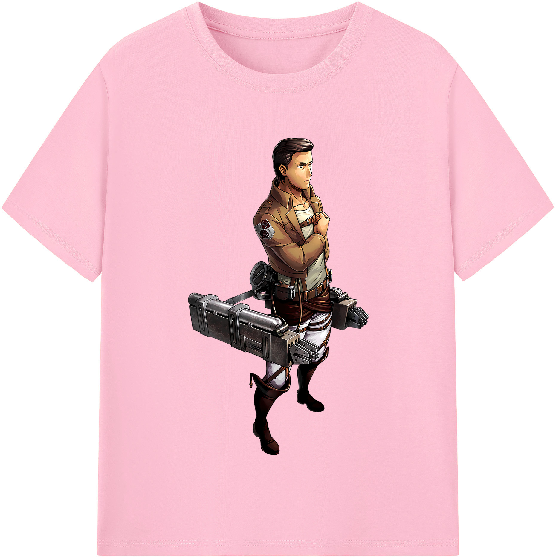 （画像用） 進撃の巨人 Attack on Titan 綿100％半袖Tシャツ（フロントプリント）