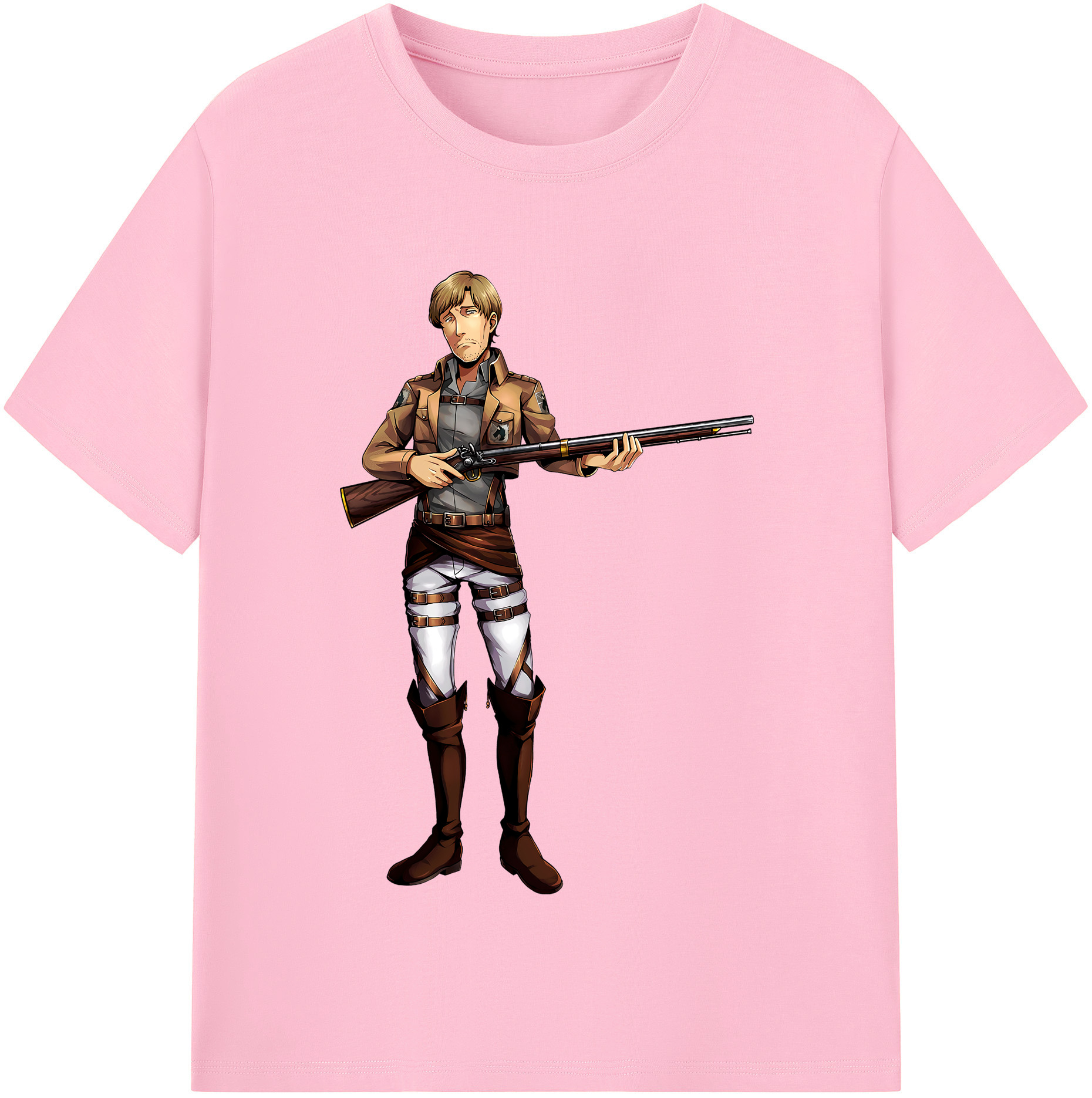 （画像用） 進撃の巨人 Attack on Titan 綿100％半袖Tシャツ（フロントプリント）