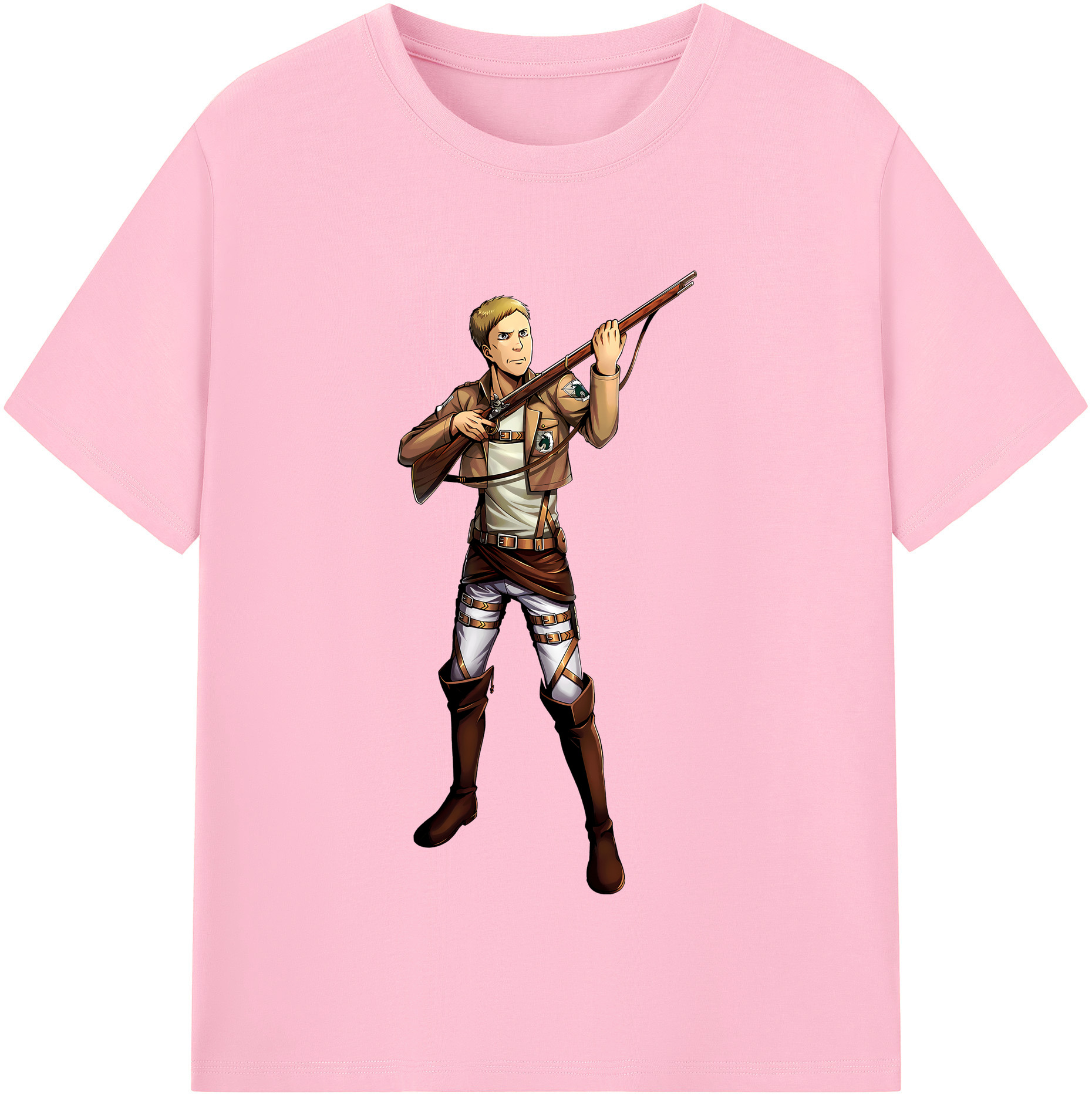（画像用） 進撃の巨人 Attack on Titan 綿100％半袖Tシャツ（フロントプリント）