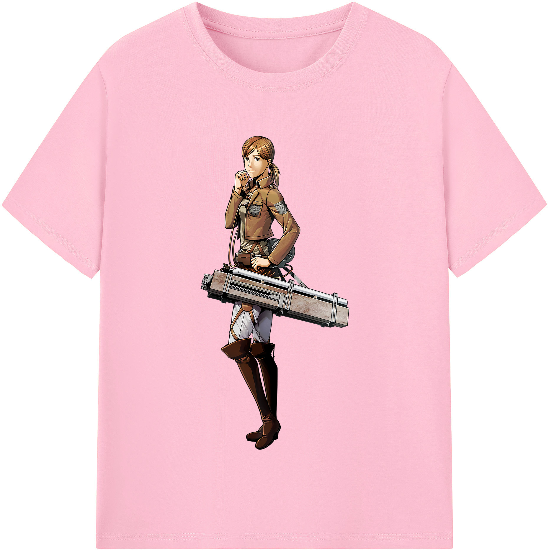 （画像用） 進撃の巨人 Attack on Titan 綿100％半袖Tシャツ（フロントプリント）