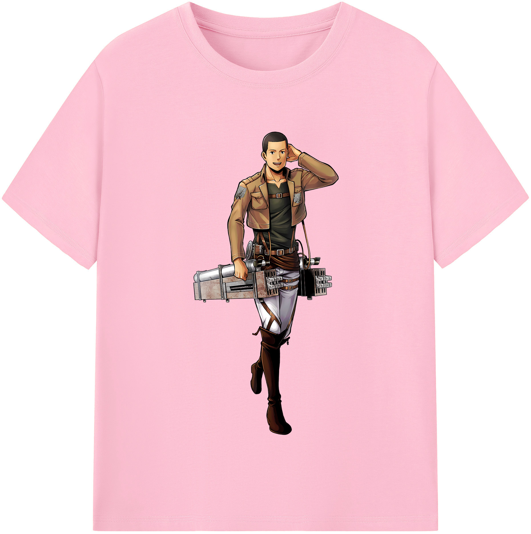 （画像用） 進撃の巨人 Attack on Titan 綿100％半袖Tシャツ（フロントプリント）