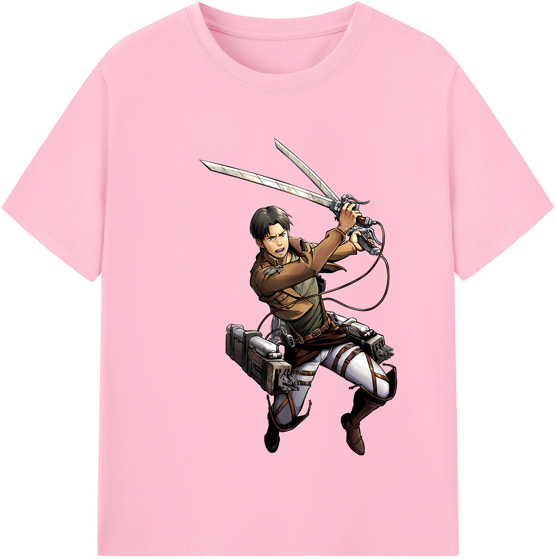 （画像用） 進撃の巨人 Attack on Titan 綿100％半袖Tシャツ（フロントプリント）