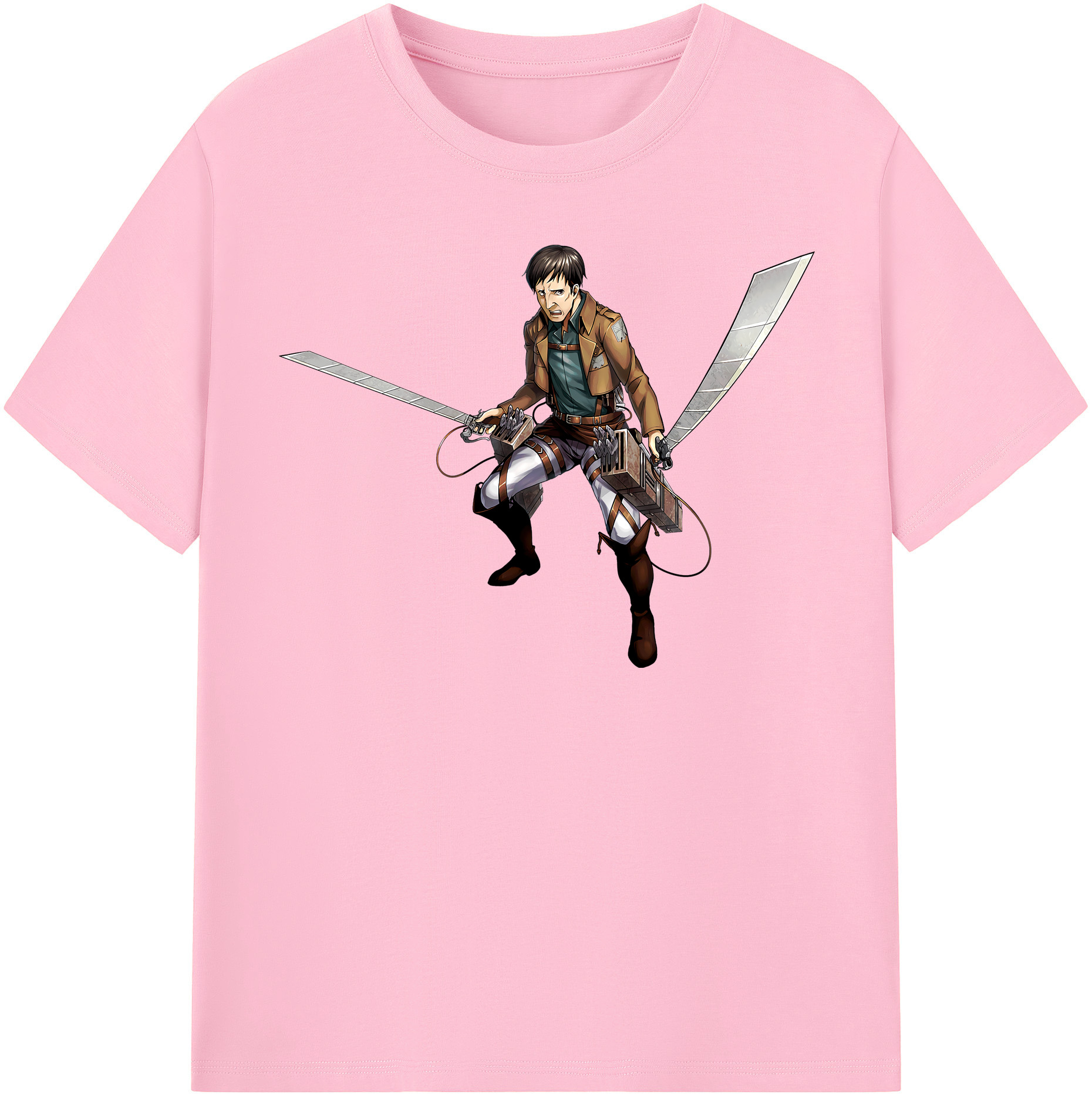 （画像用） 進撃の巨人 Attack on Titan 綿100％半袖Tシャツ（フロントプリント）