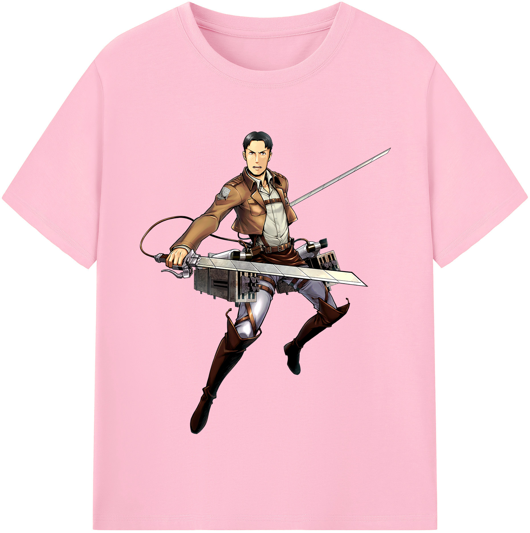 （画像用） 進撃の巨人 Attack on Titan 綿100％半袖Tシャツ（フロントプリント）