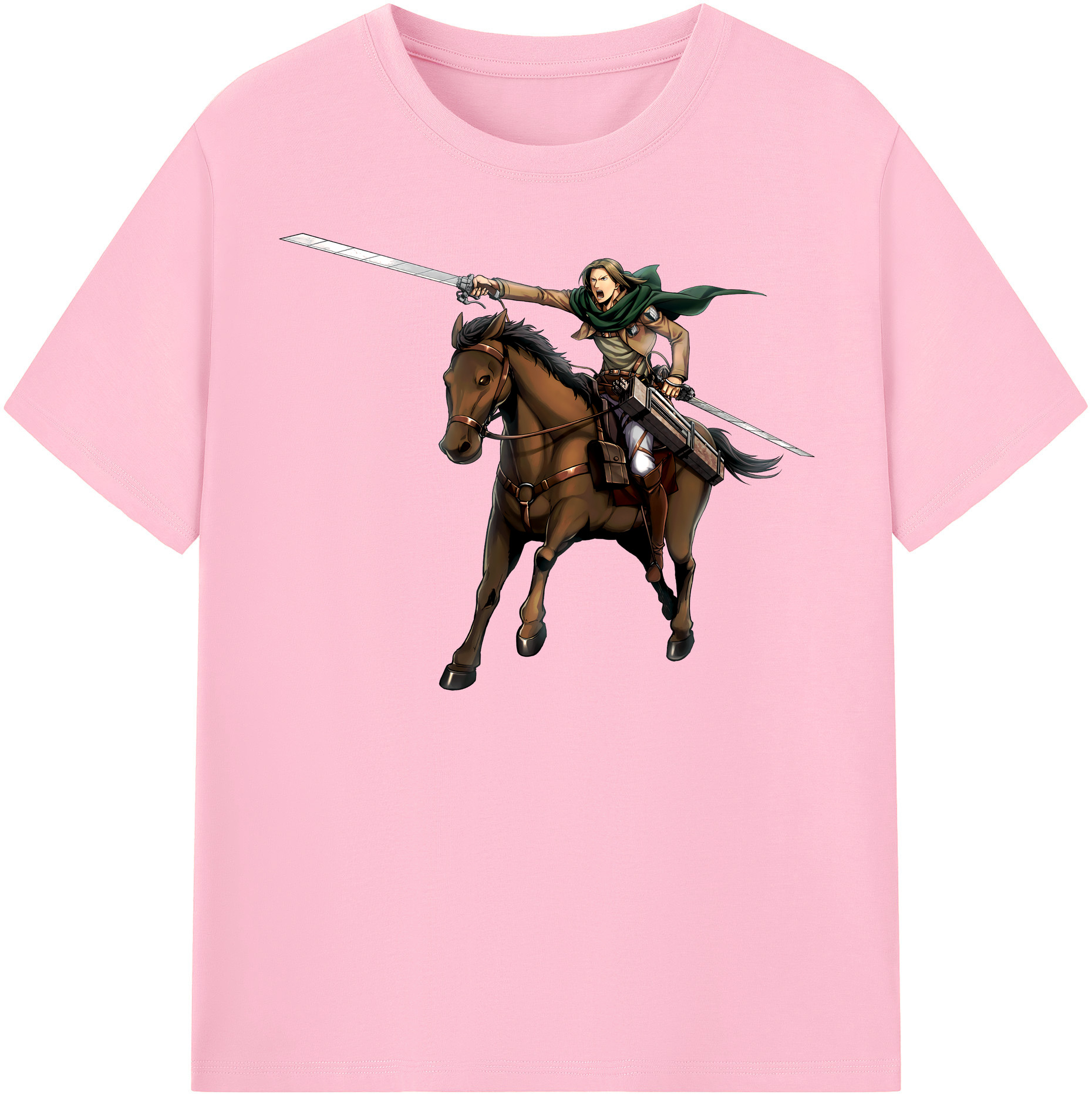 （画像用） 進撃の巨人 Attack on Titan 綿100％半袖Tシャツ（フロントプリント）