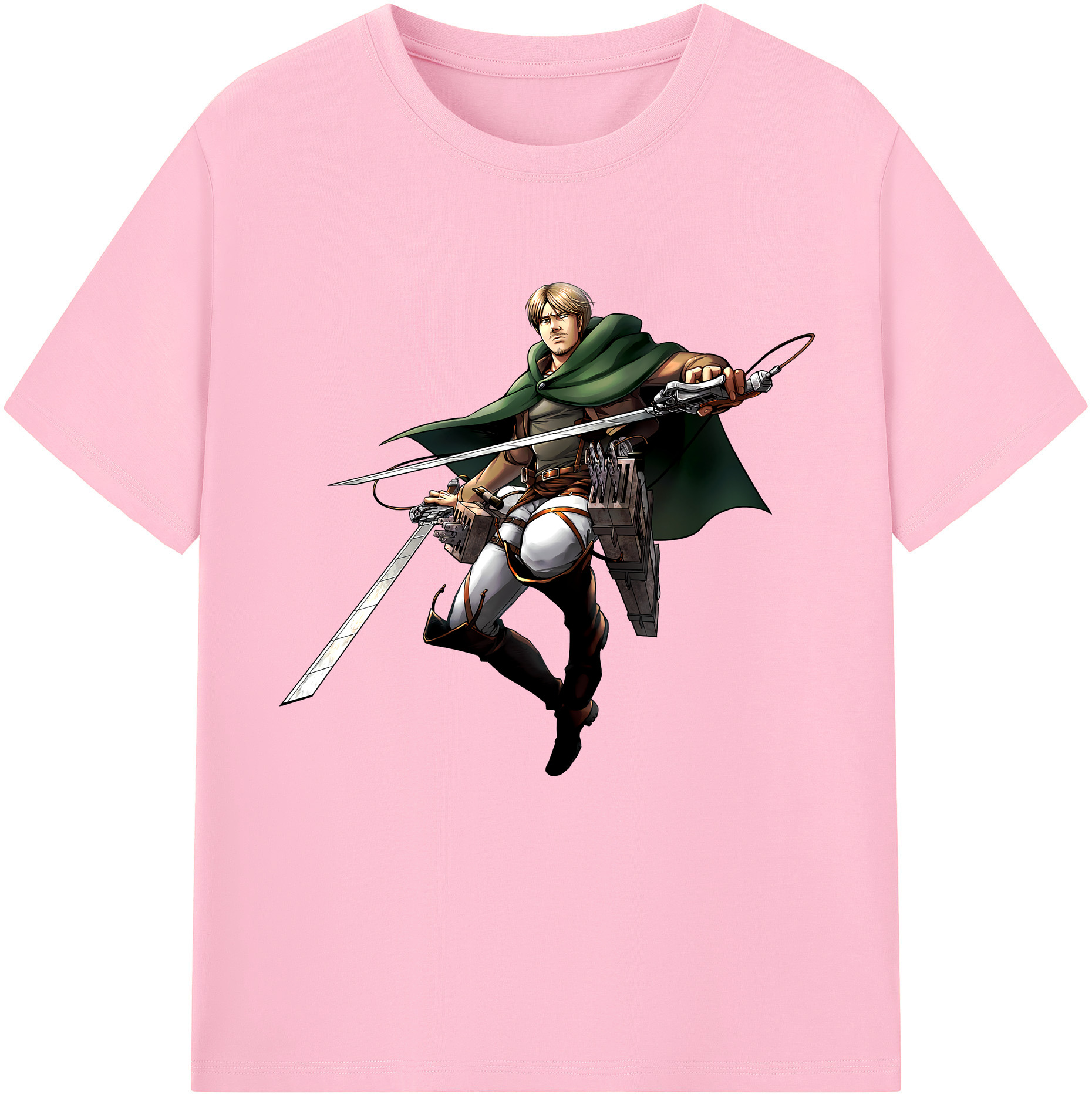 （画像用） 進撃の巨人 Attack on Titan 綿100％半袖Tシャツ（フロントプリント）