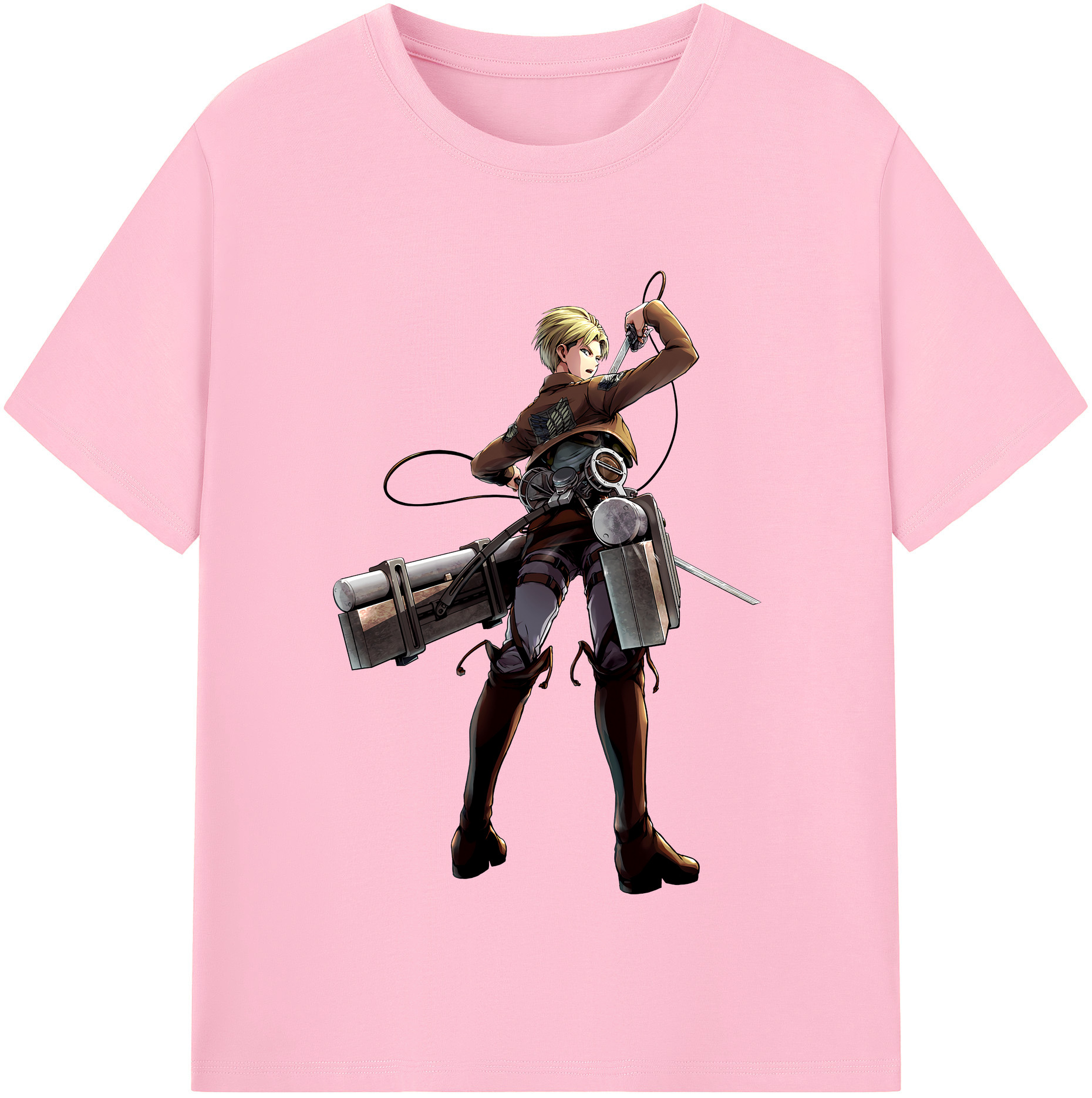 （画像用） 進撃の巨人 Attack on Titan 綿100％半袖Tシャツ（フロントプリント）