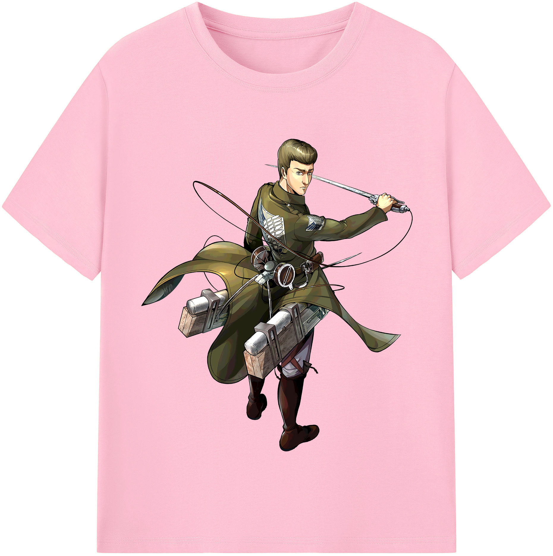 （画像用） 進撃の巨人 Attack on Titan 綿100％半袖Tシャツ（フロントプリント）