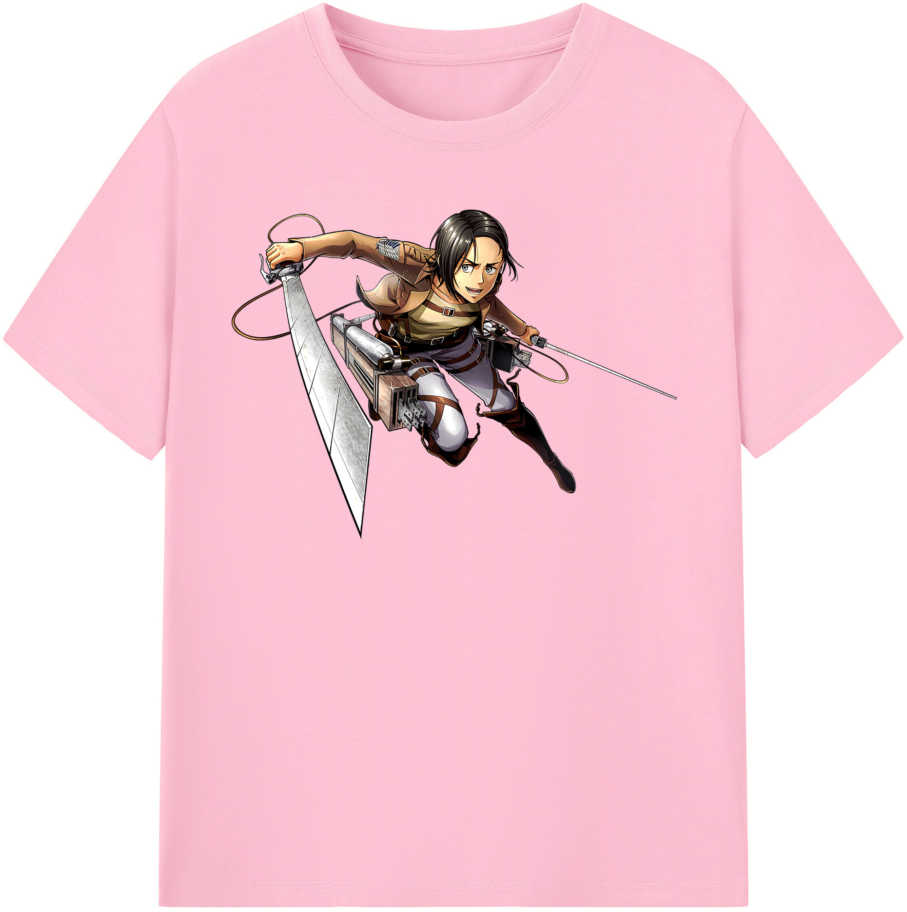 （画像用） 進撃の巨人 Attack on Titan 綿100％半袖Tシャツ（フロントプリント）