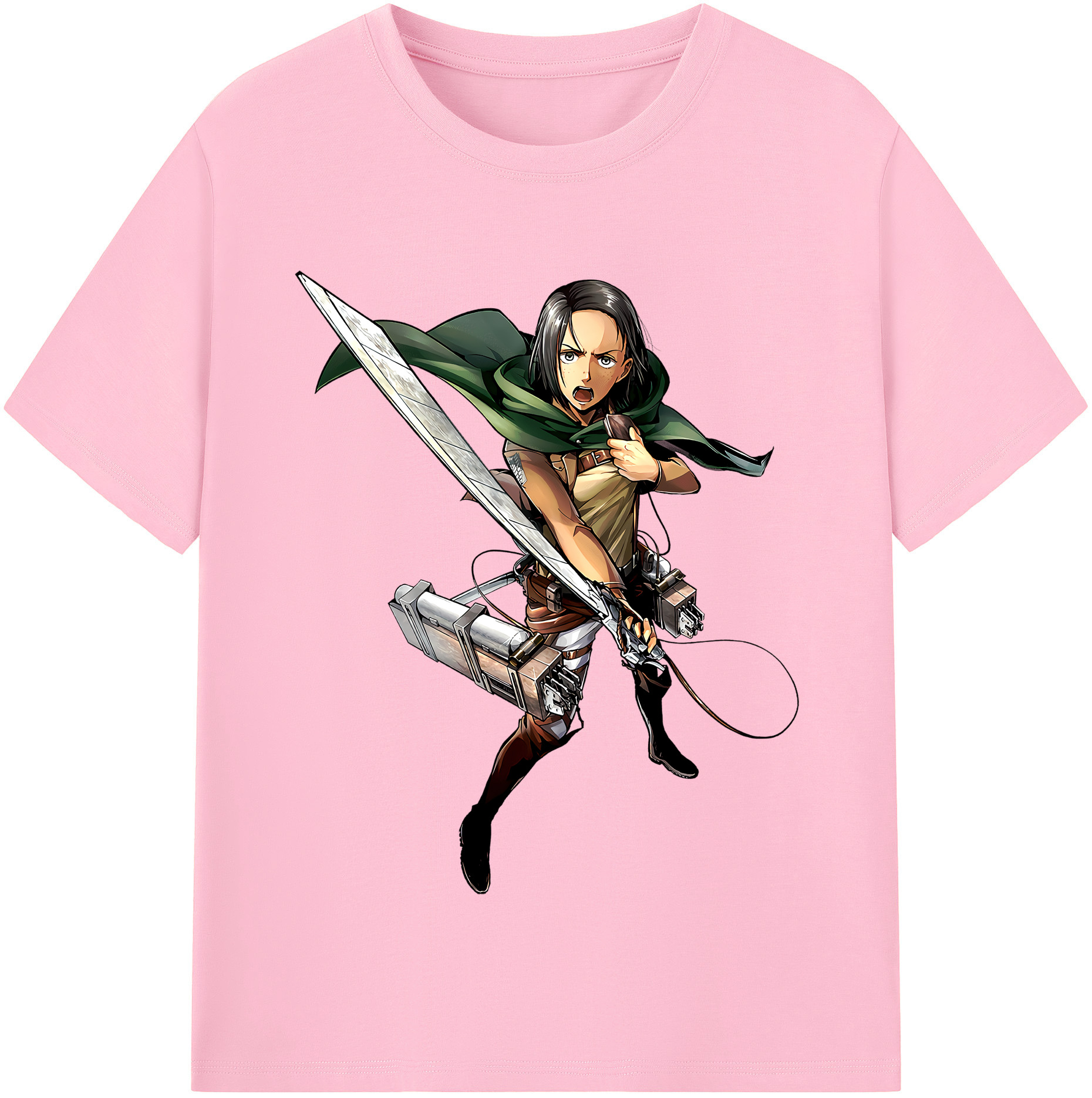 （画像用） 進撃の巨人 Attack on Titan 綿100％半袖Tシャツ（フロントプリント）