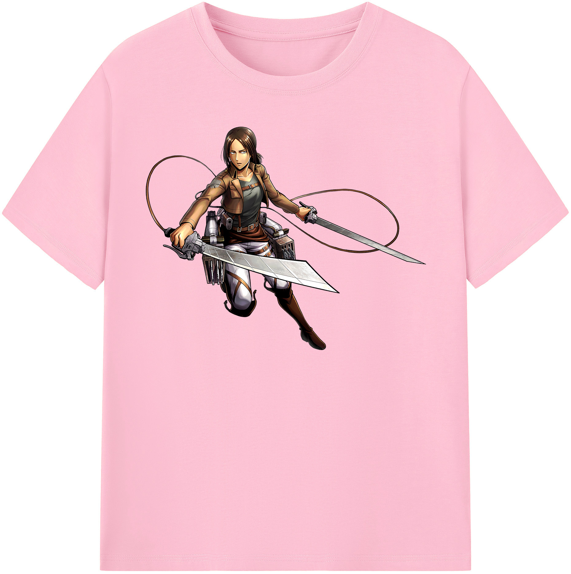 （画像用） 進撃の巨人 Attack on Titan 綿100％半袖Tシャツ（フロントプリント）