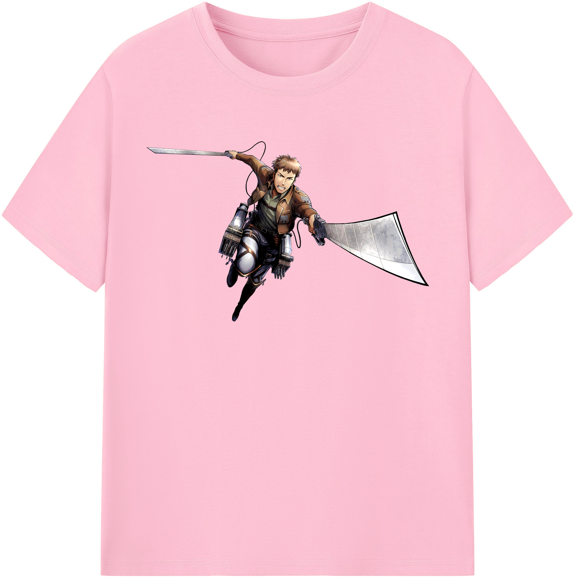 （画像用） 進撃の巨人 Attack on Titan 綿100％半袖Tシャツ（フロントプリント）