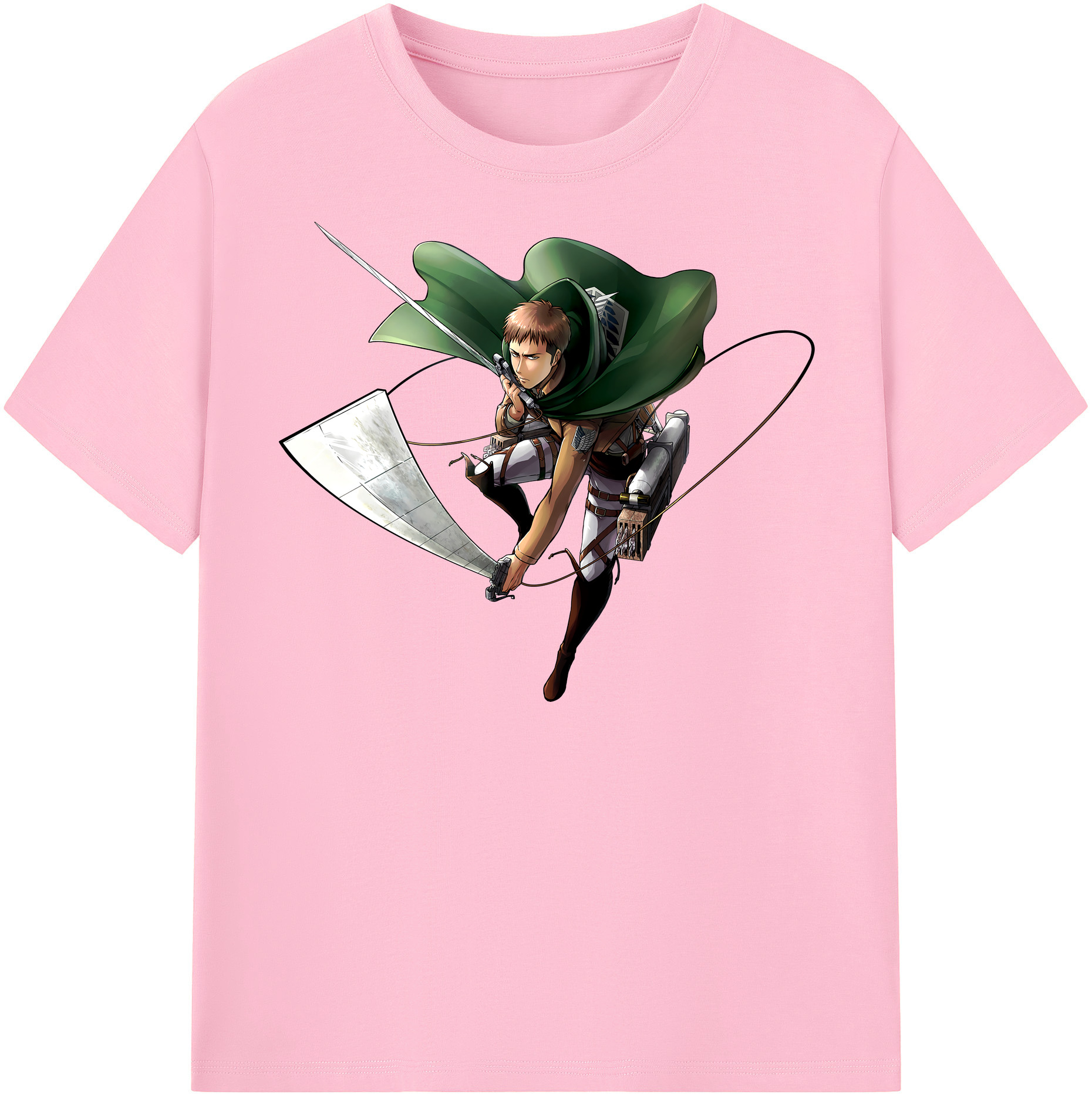 （画像用） 進撃の巨人 Attack on Titan 綿100％半袖Tシャツ（フロントプリント）