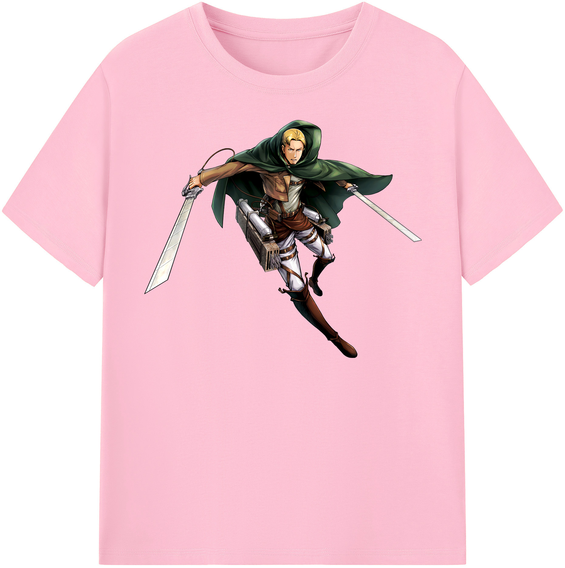 （画像用） 進撃の巨人 Attack on Titan 綿100％半袖Tシャツ（フロントプリント）