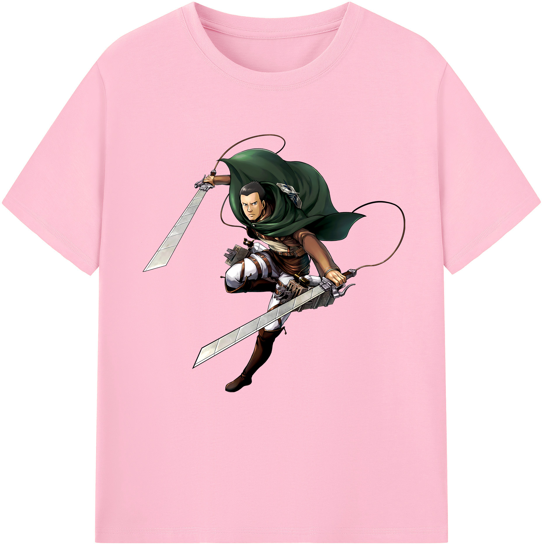 （画像用） 進撃の巨人 Attack on Titan 綿100％半袖Tシャツ（フロントプリント）
