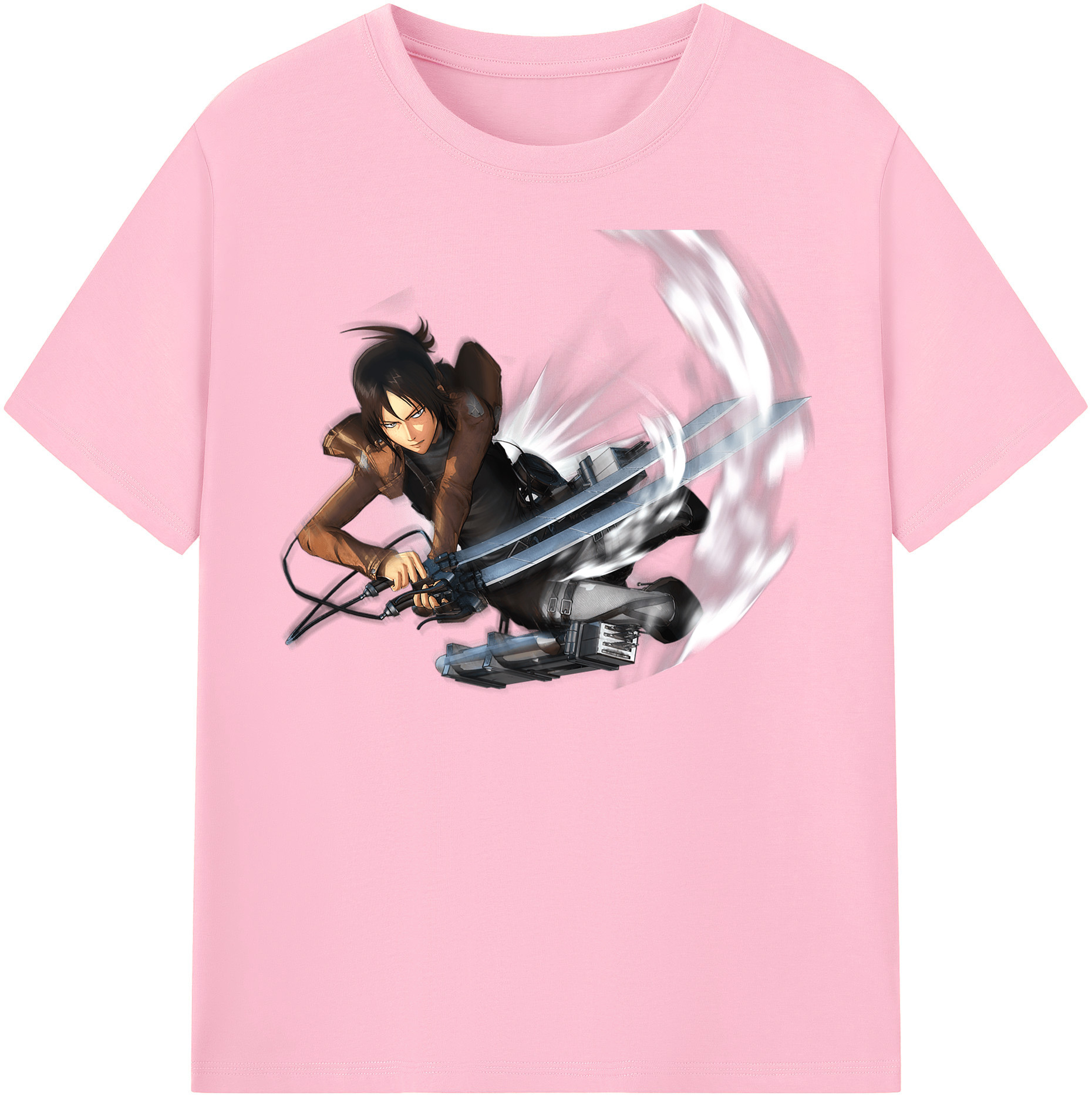 （画像用） 進撃の巨人 Attack on Titan 綿100％半袖Tシャツ（フロントプリント）