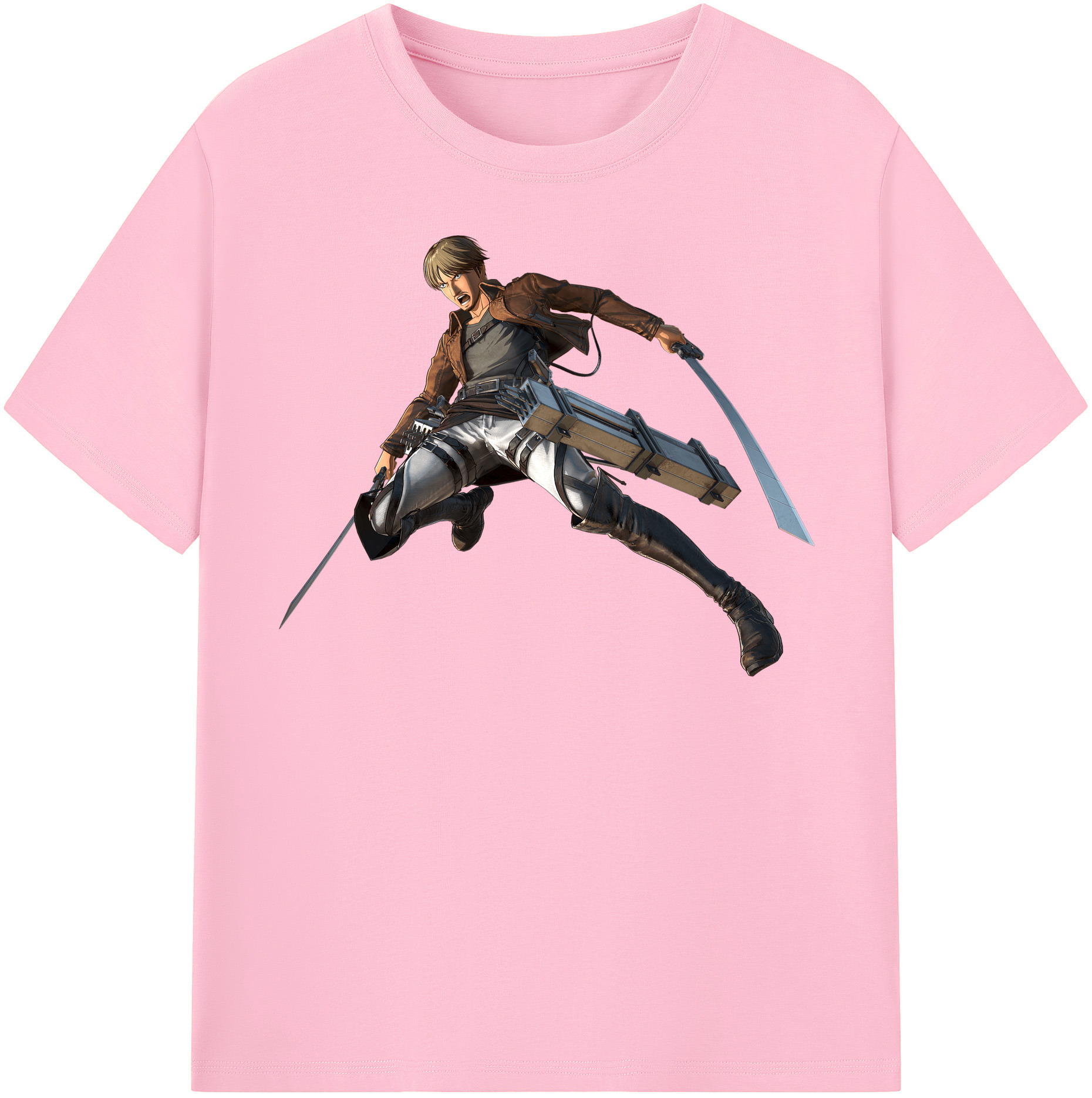 （画像用） 進撃の巨人 Attack on Titan 綿100％半袖Tシャツ（フロントプリント）