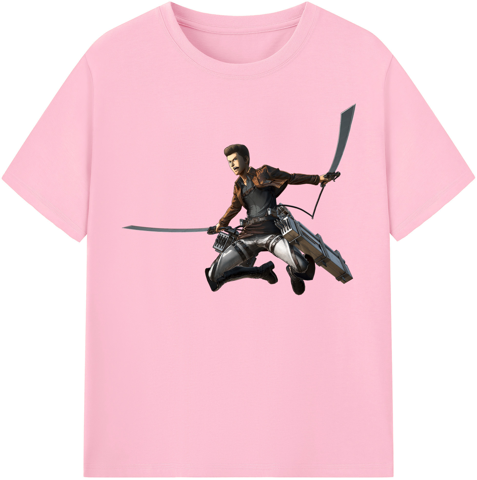 （画像用） 進撃の巨人 Attack on Titan 綿100％半袖Tシャツ（フロントプリント）