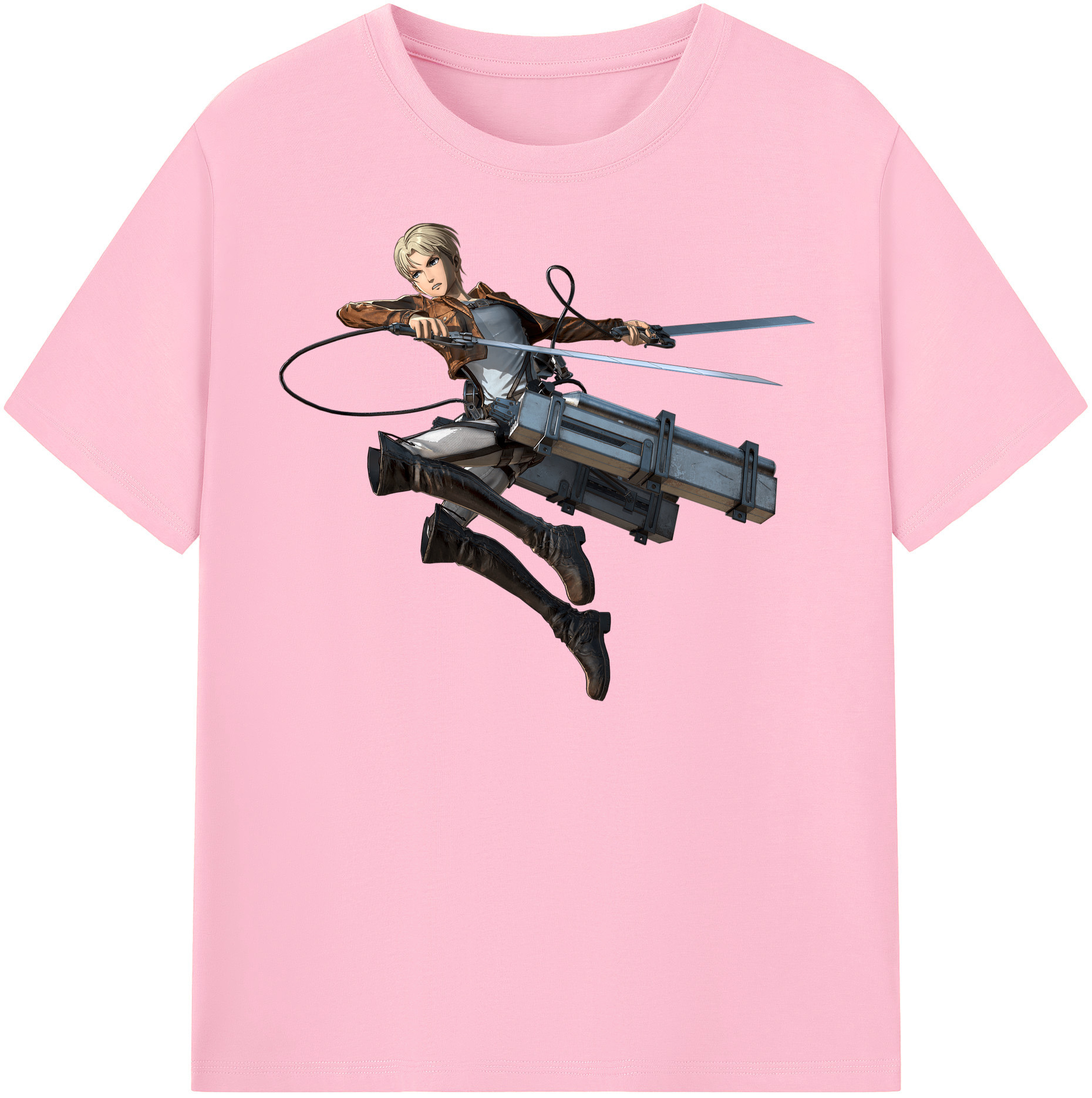 （画像用） 進撃の巨人 Attack on Titan 綿100％半袖Tシャツ（フロントプリント）
