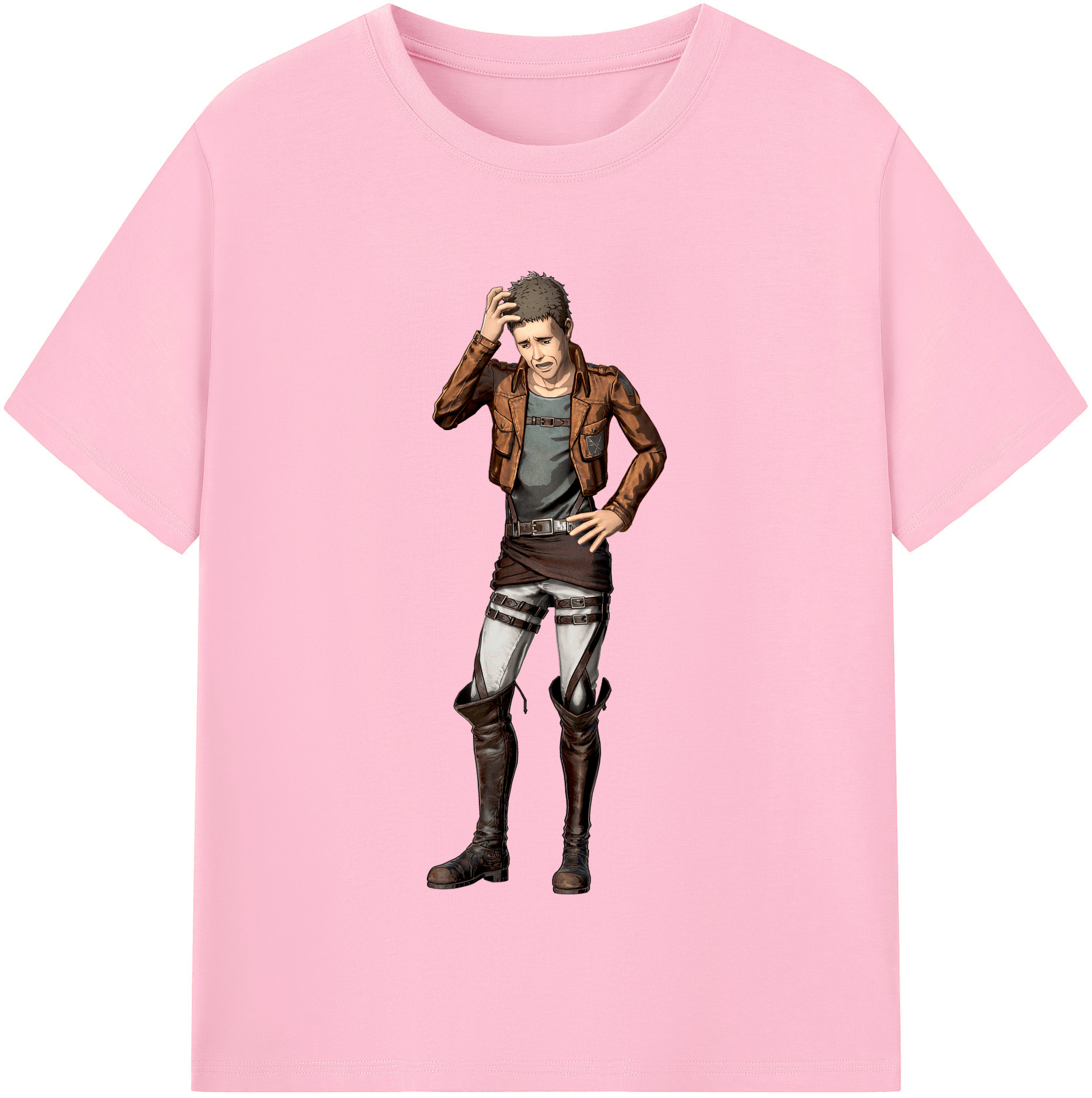（画像用） 進撃の巨人 Attack on Titan 綿100％半袖Tシャツ（フロントプリント）
