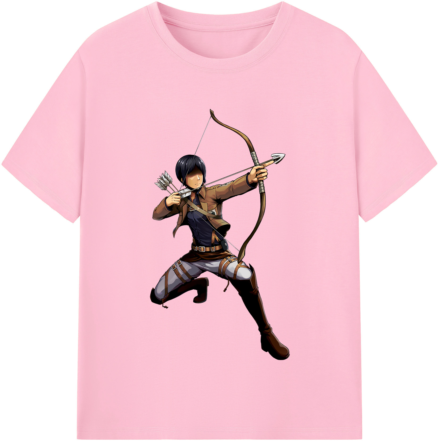 （画像用） 進撃の巨人 Attack on Titan 綿100％半袖Tシャツ（フロントプリント）