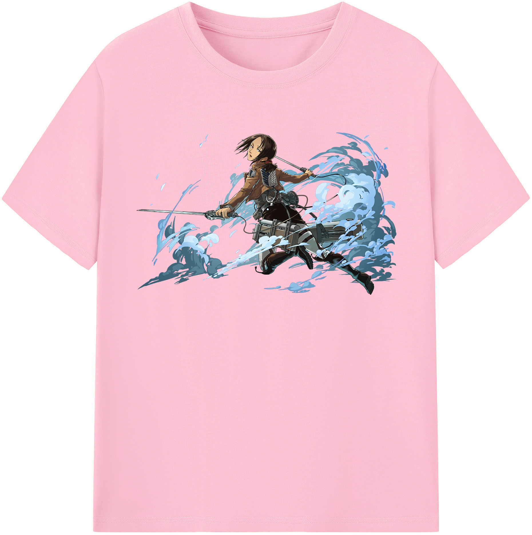 （画像用） 進撃の巨人 Attack on Titan 綿100％半袖Tシャツ（フロントプリント）