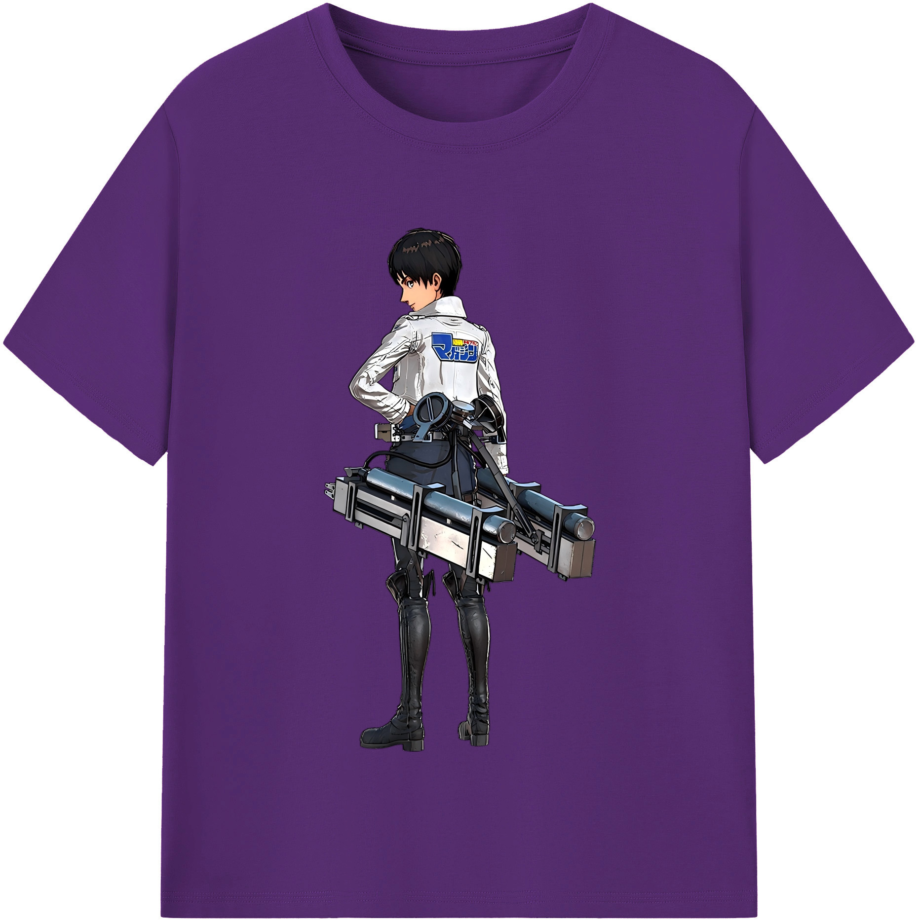 （画像用） 進撃の巨人 エレン･イェーガー Attack on Titan Eren Jäger 綿100％半袖Tシャツ（フロントプリント）