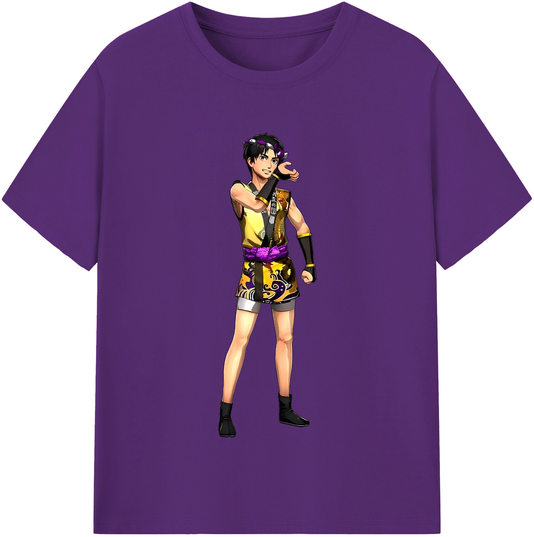 （画像用） 進撃の巨人 リヴァイ·アッカーマン Attack on Titan Levi Ackerman 綿100％半袖Tシャツ（フロントプリント）