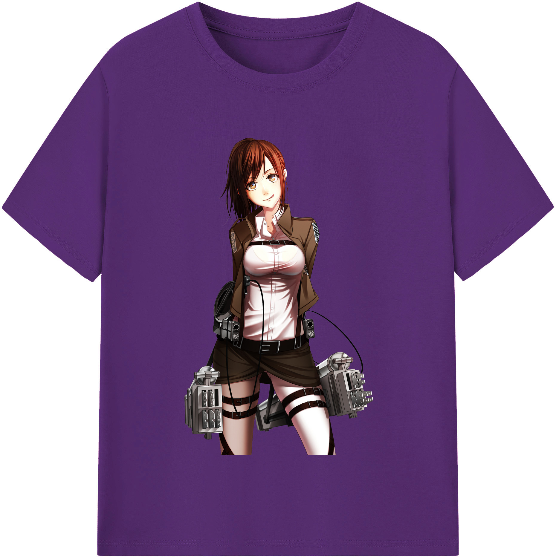 （画像用） 進撃の巨人 サシャ·ブラウス Attack on Titan Sasha Blaus 綿100％半袖Tシャツ（フロントプリント）