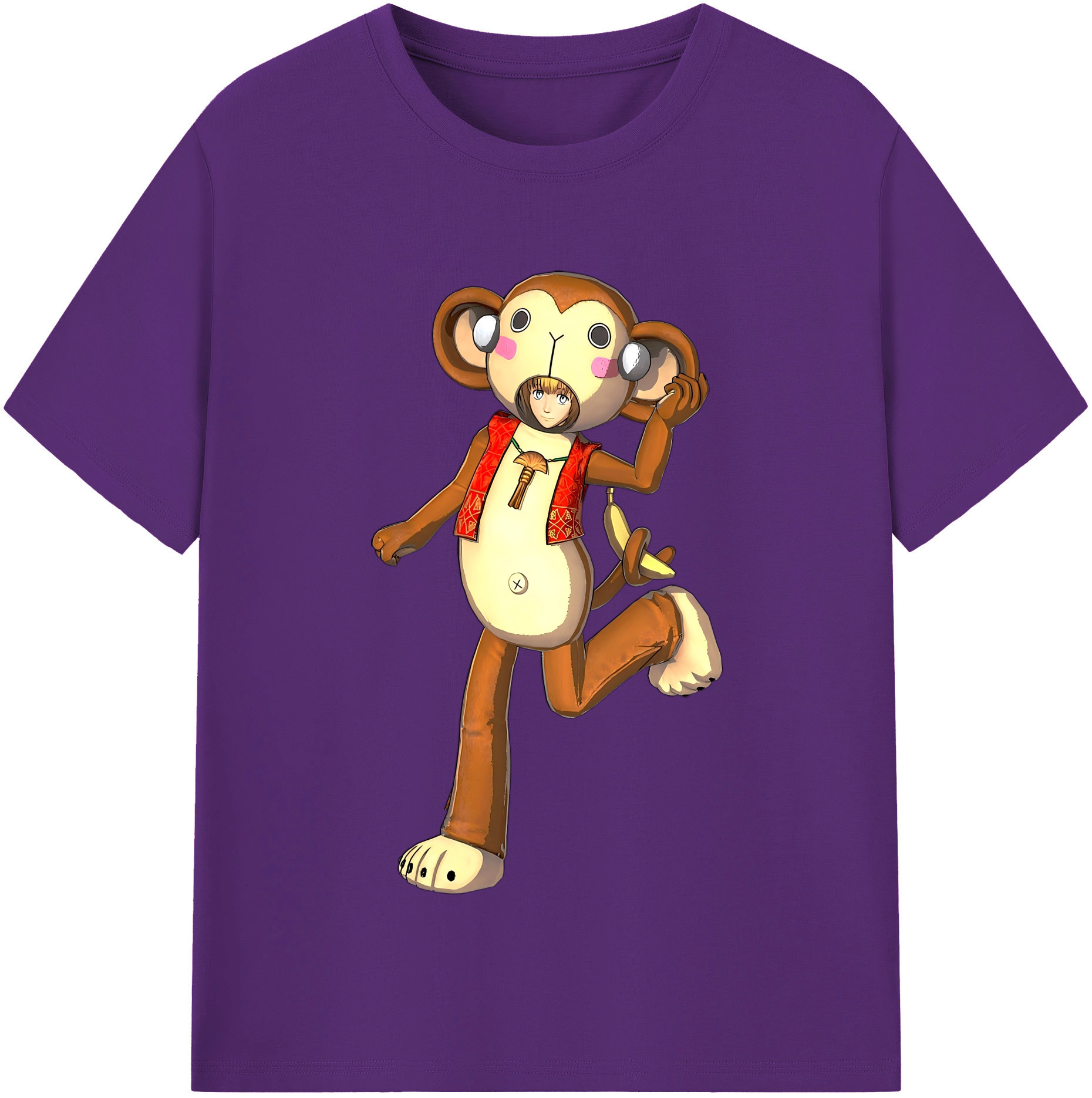 （画像用） 進撃の巨人 アルミン·アルレルト Attack on Titan Armin Arlert 綿100％半袖Tシャツ（フロントプリント）