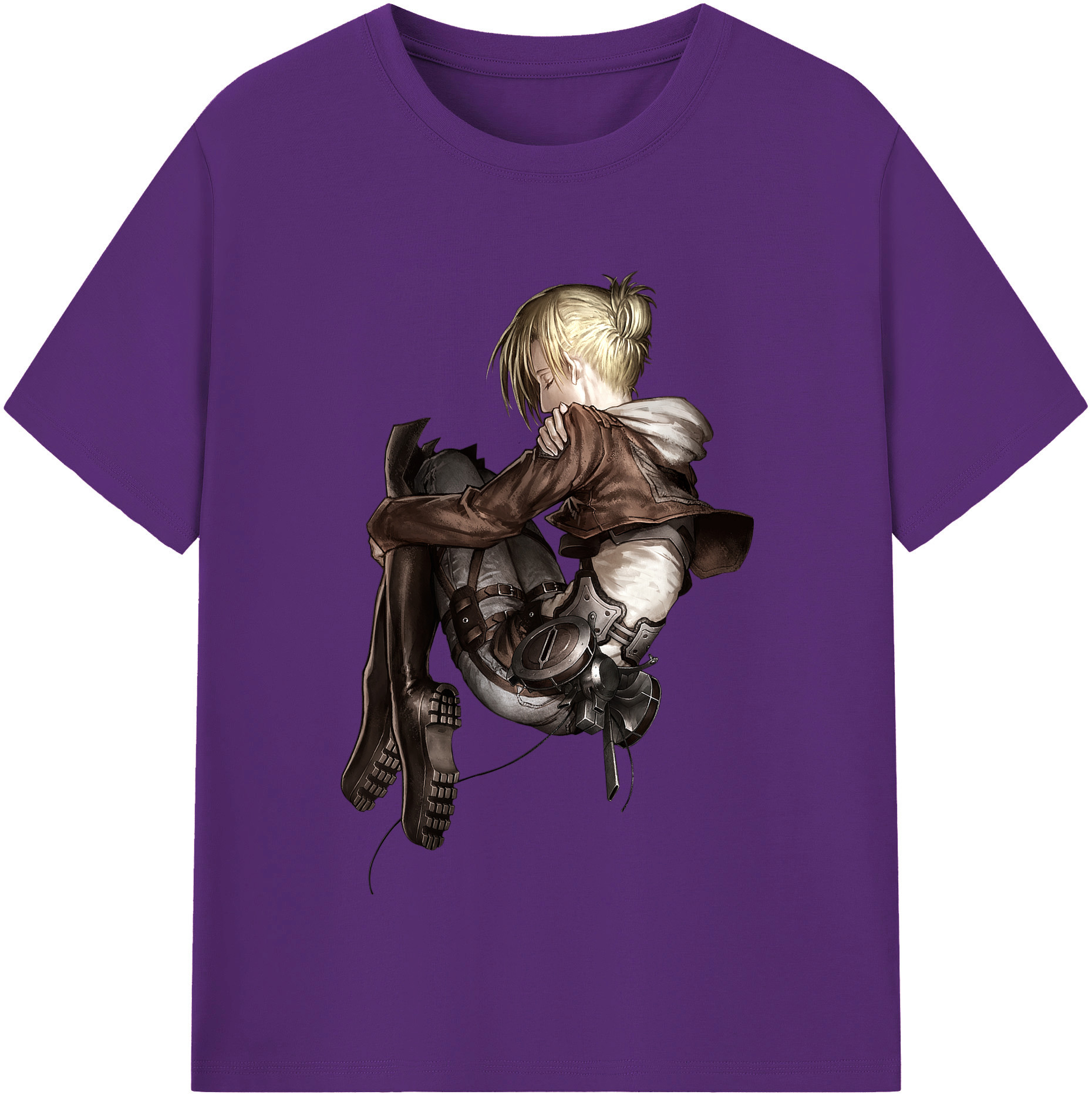 （画像用） 進撃の巨人 アニ・レオンハート Attack on Titan Annie Leonhart 綿100％半袖Tシャツ（フロントプリント）