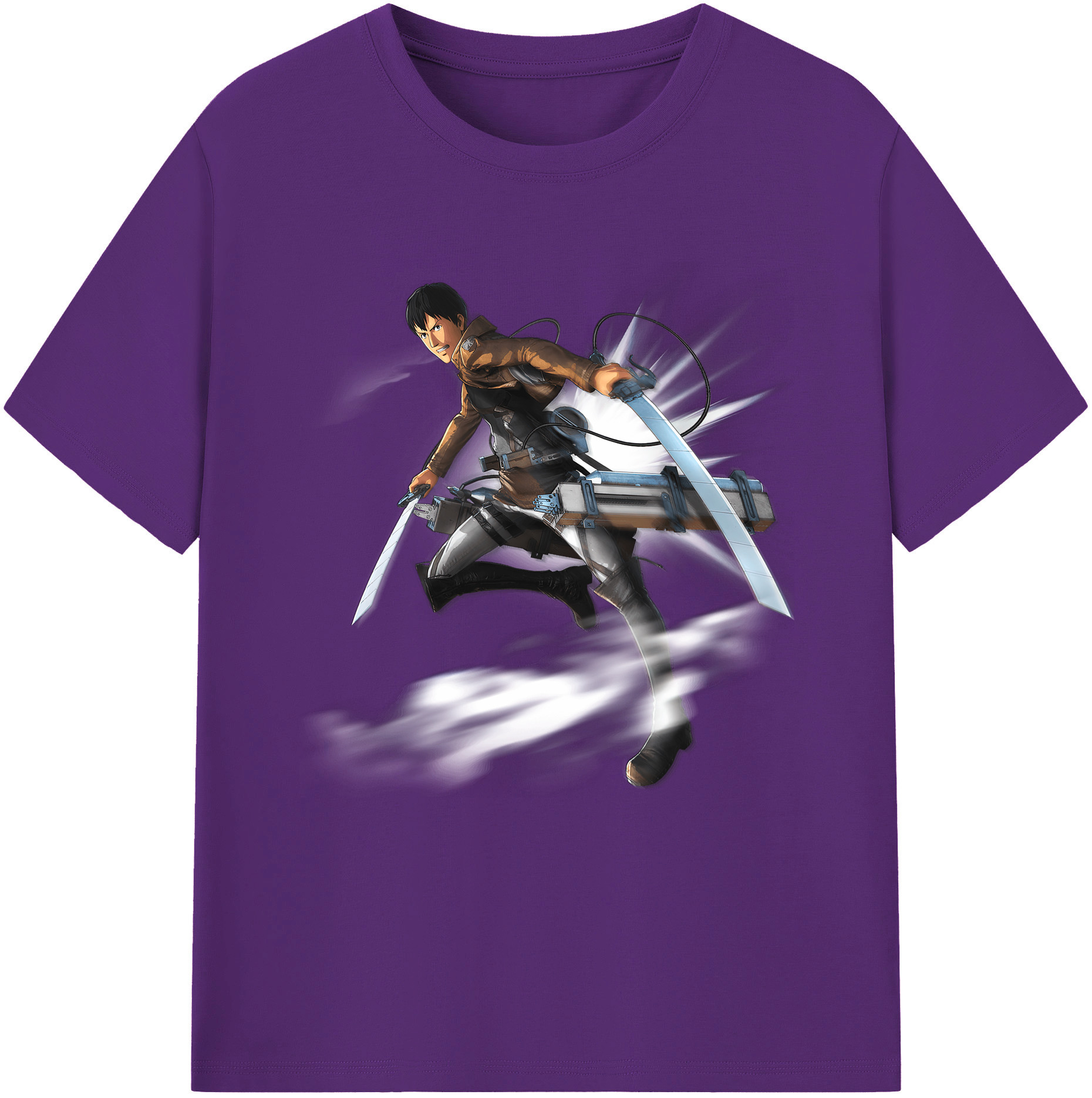 （画像用） 進撃の巨人 ベルトルト・フーバー Attack on Titan Bertholdt Hoover 綿100％半袖Tシャツ（フロントプリント）