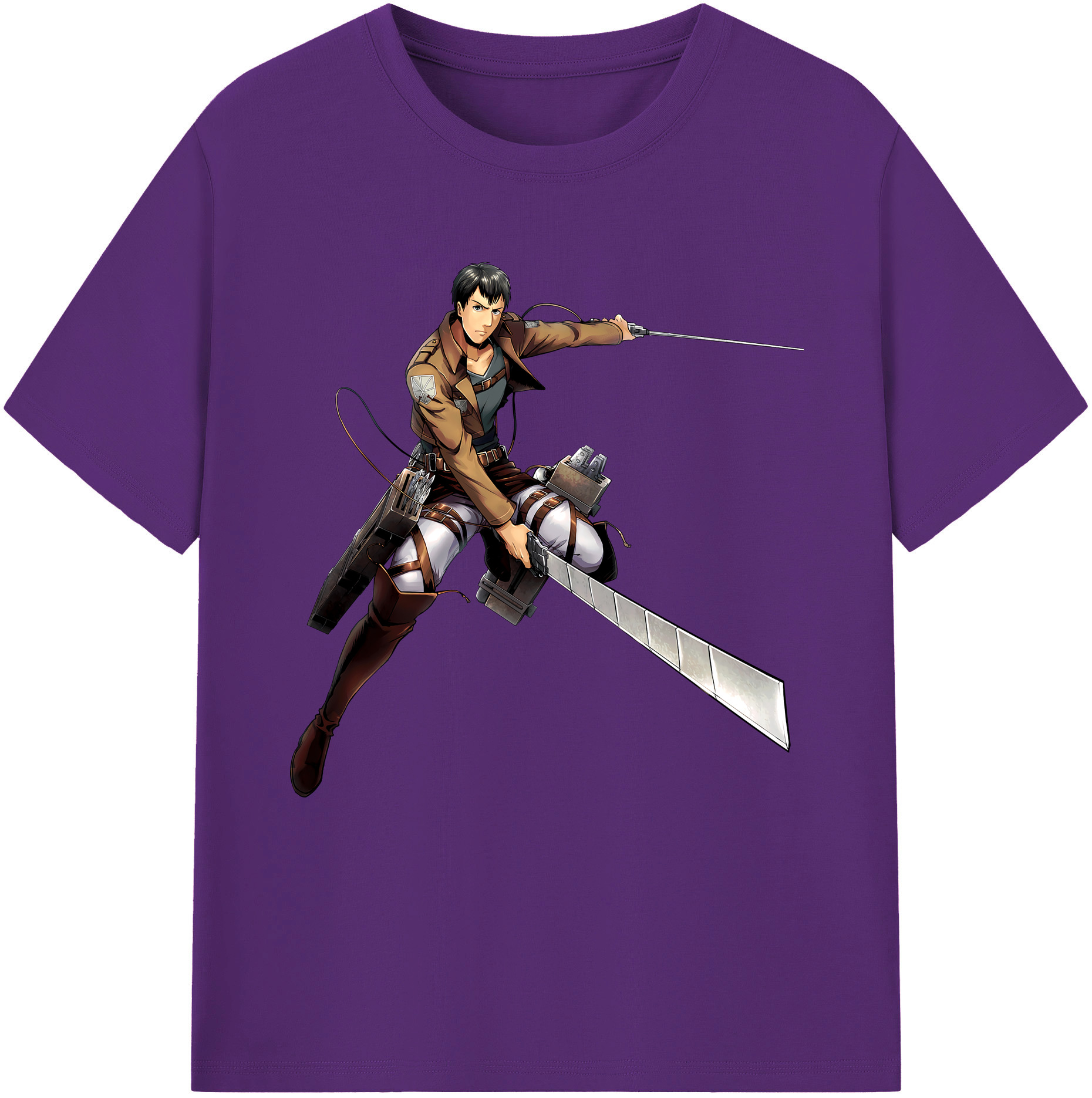 （画像用） 進撃の巨人 ベルトルト・フーバー Attack on Titan Bertholdt Hoover 綿100％半袖Tシャツ（フロントプリント）