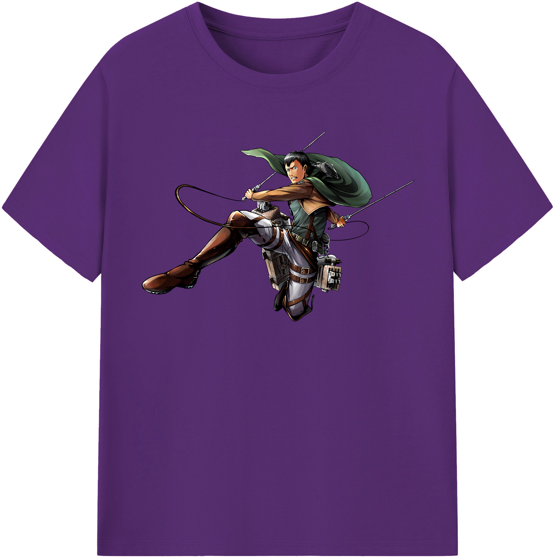 （画像用） 進撃の巨人 ベルトルト・フーバー Attack on Titan Bertholdt Hoover 綿100％半袖Tシャツ（フロントプリント）
