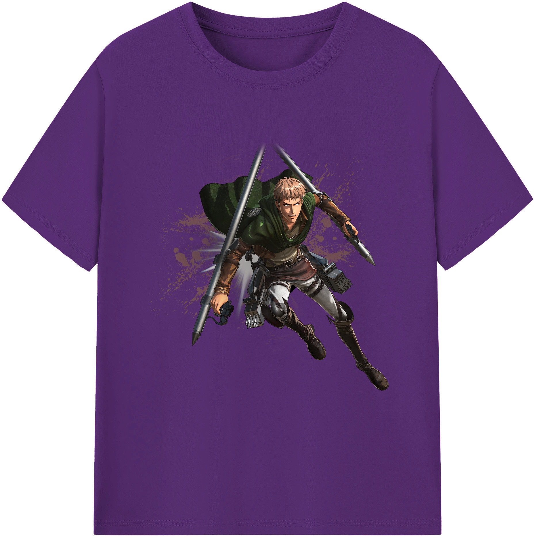 （画像用） 進撃の巨人 ジャン・キルシュタイン Attack on Titan Jean Kirstein 綿100％半袖Tシャツ（フロントプリント）