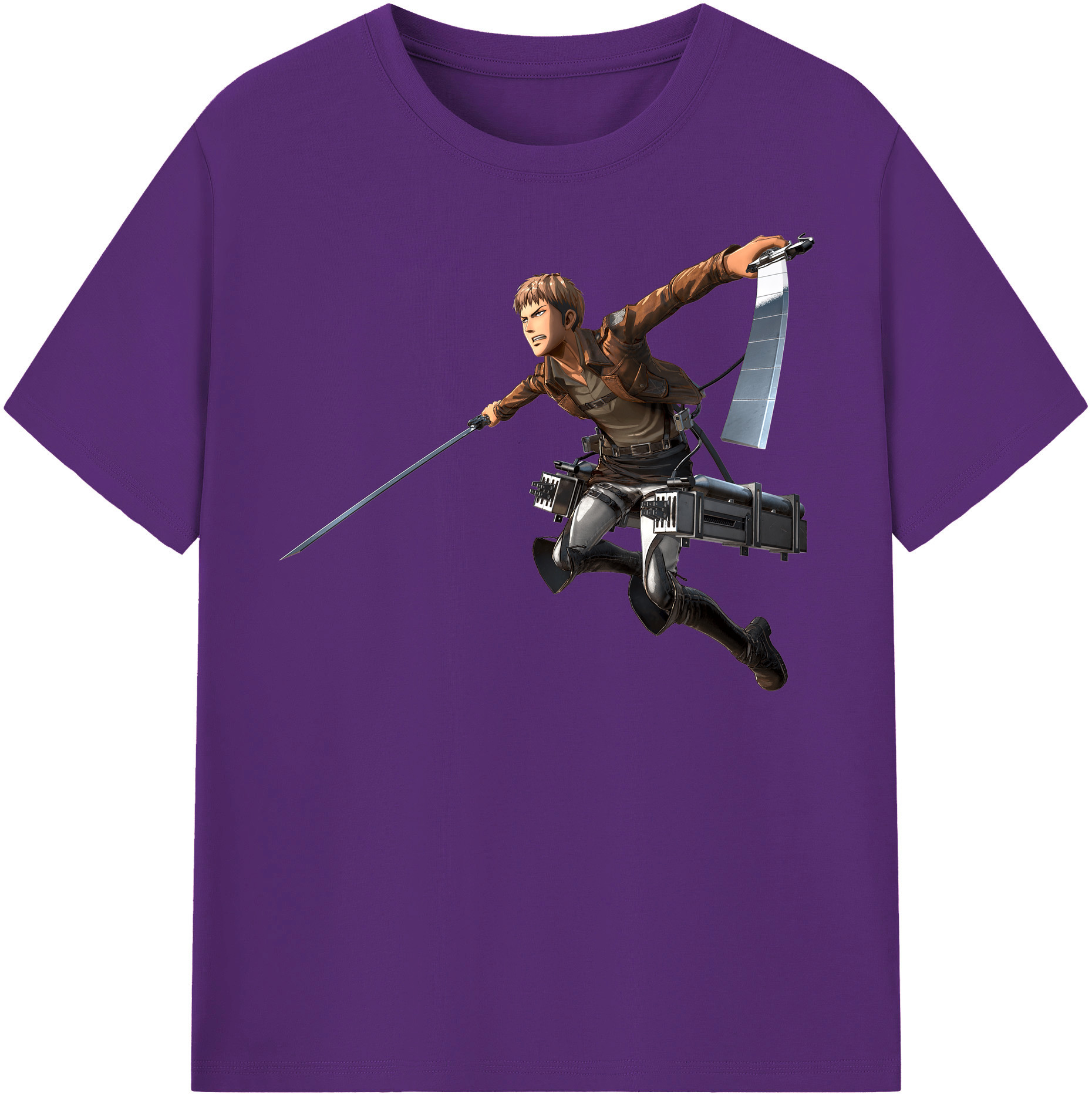 （画像用） 進撃の巨人 ジャン・キルシュタイン Attack on Titan Jean Kirstein 綿100％半袖Tシャツ（フロントプリント）