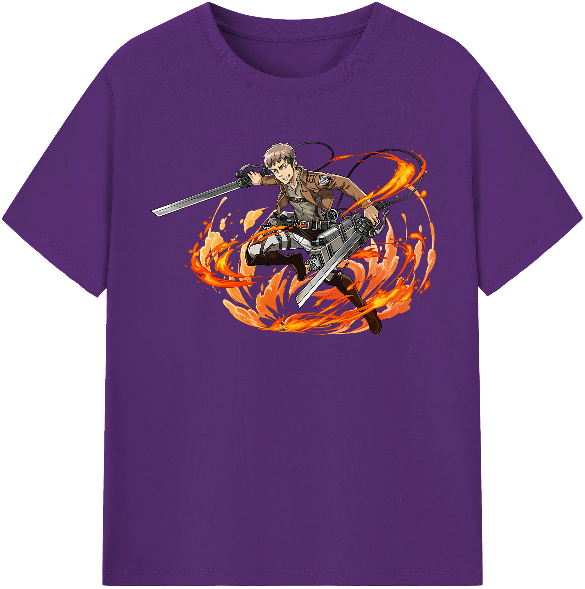 （画像用） 進撃の巨人 ジャン・キルシュタイン Attack on Titan Jean Kirstein 綿100％半袖Tシャツ（フロントプリント）