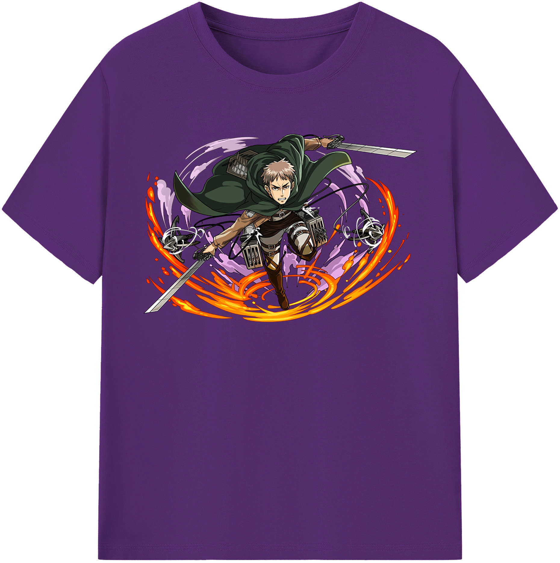 （画像用） 進撃の巨人 ジャン・キルシュタイン Attack on Titan Jean Kirstein 綿100％半袖Tシャツ（フロントプリント）