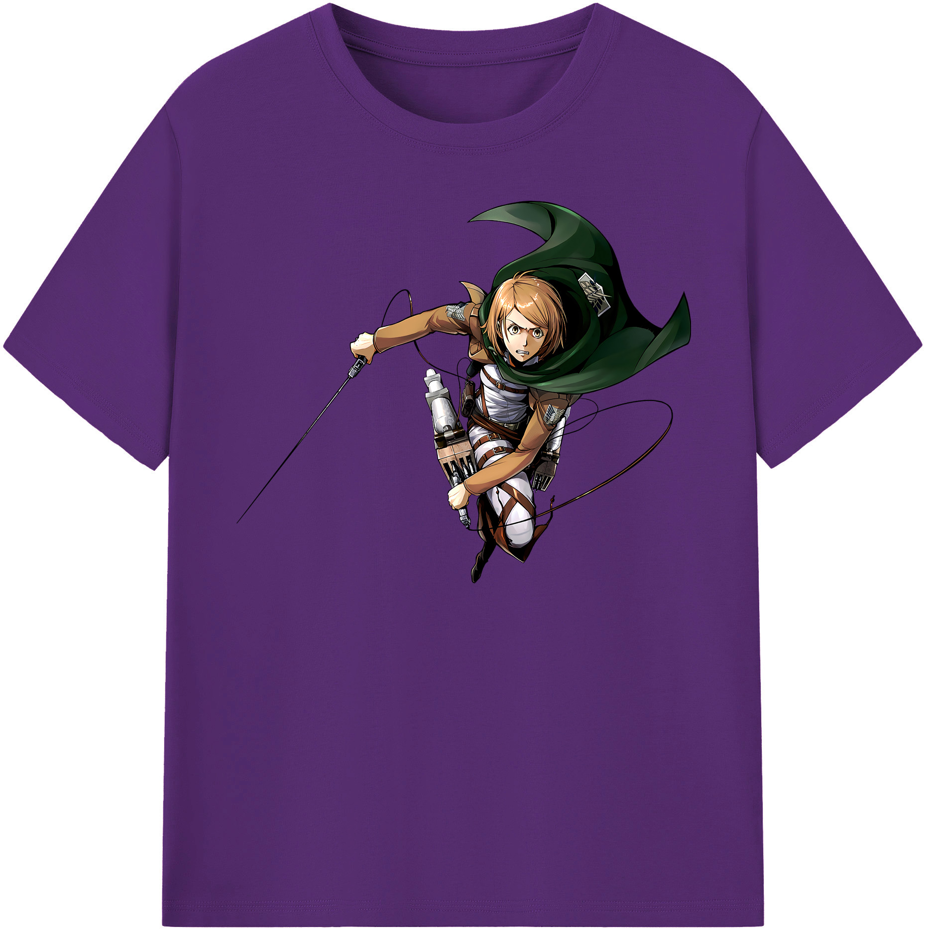 （画像用） 進撃の巨人 ペトラ·ラル Attack on Titan Petra Rall 綿100％半袖Tシャツ（フロントプリント）