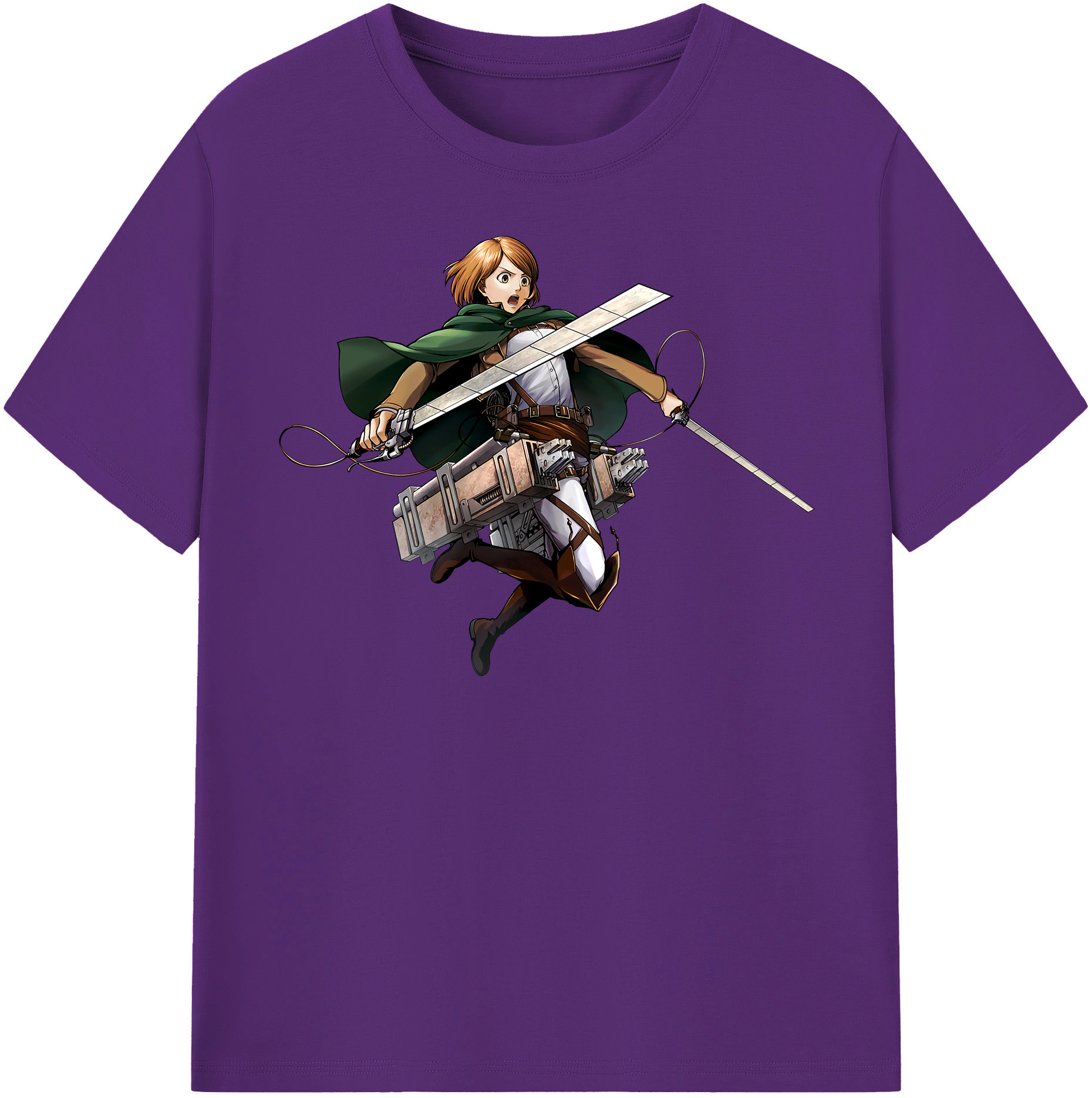 （画像用） 進撃の巨人 ペトラ·ラル Attack on Titan Petra Rall 綿100％半袖Tシャツ（フロントプリント）