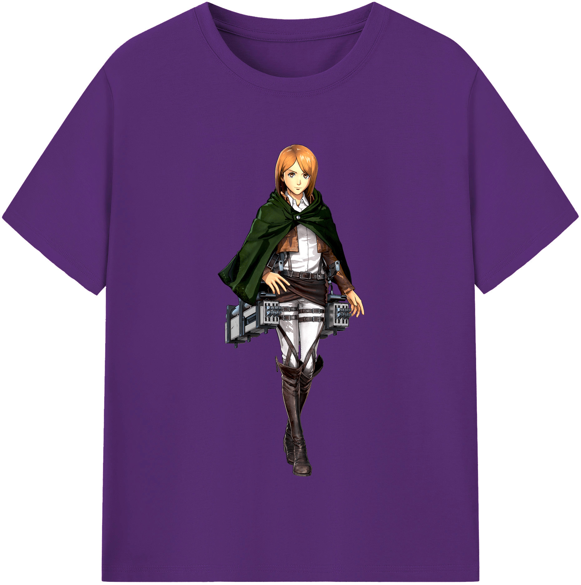 （画像用） 進撃の巨人 ペトラ·ラル Attack on Titan Petra Rall 綿100％半袖Tシャツ（フロントプリント）
