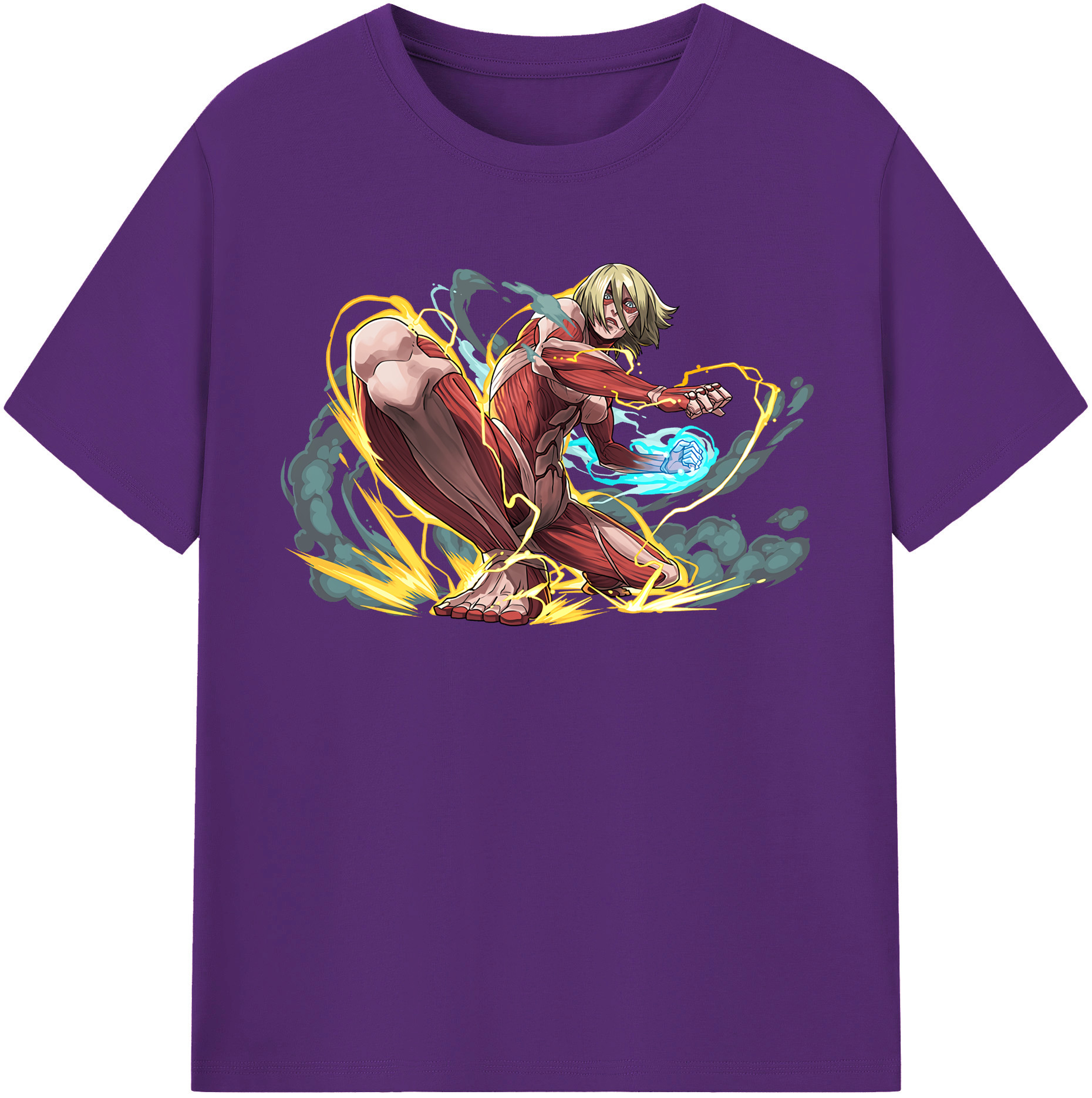 （画像用） 進撃の巨人 Attack on Titan 綿100％半袖Tシャツ（フロントプリント）