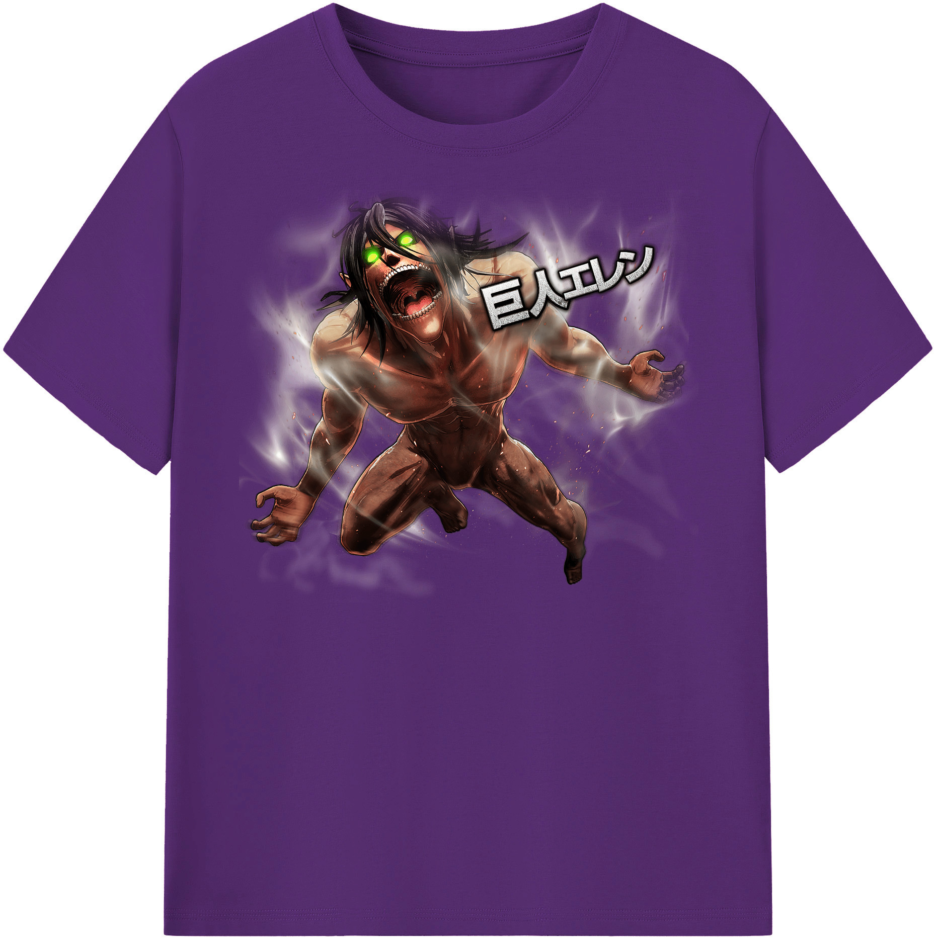（画像用） 進撃の巨人 Attack on Titan 綿100％半袖Tシャツ（フロントプリント）