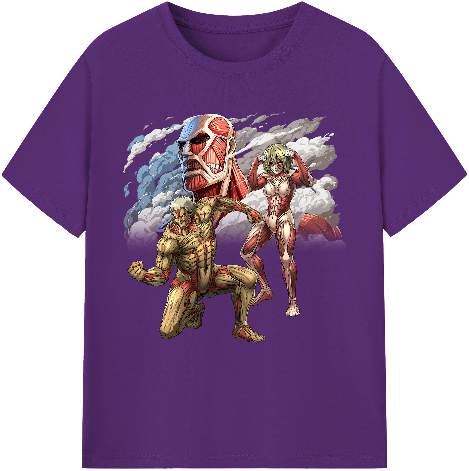 （画像用） 進撃の巨人 Attack on Titan 綿100％半袖Tシャツ（フロントプリント）