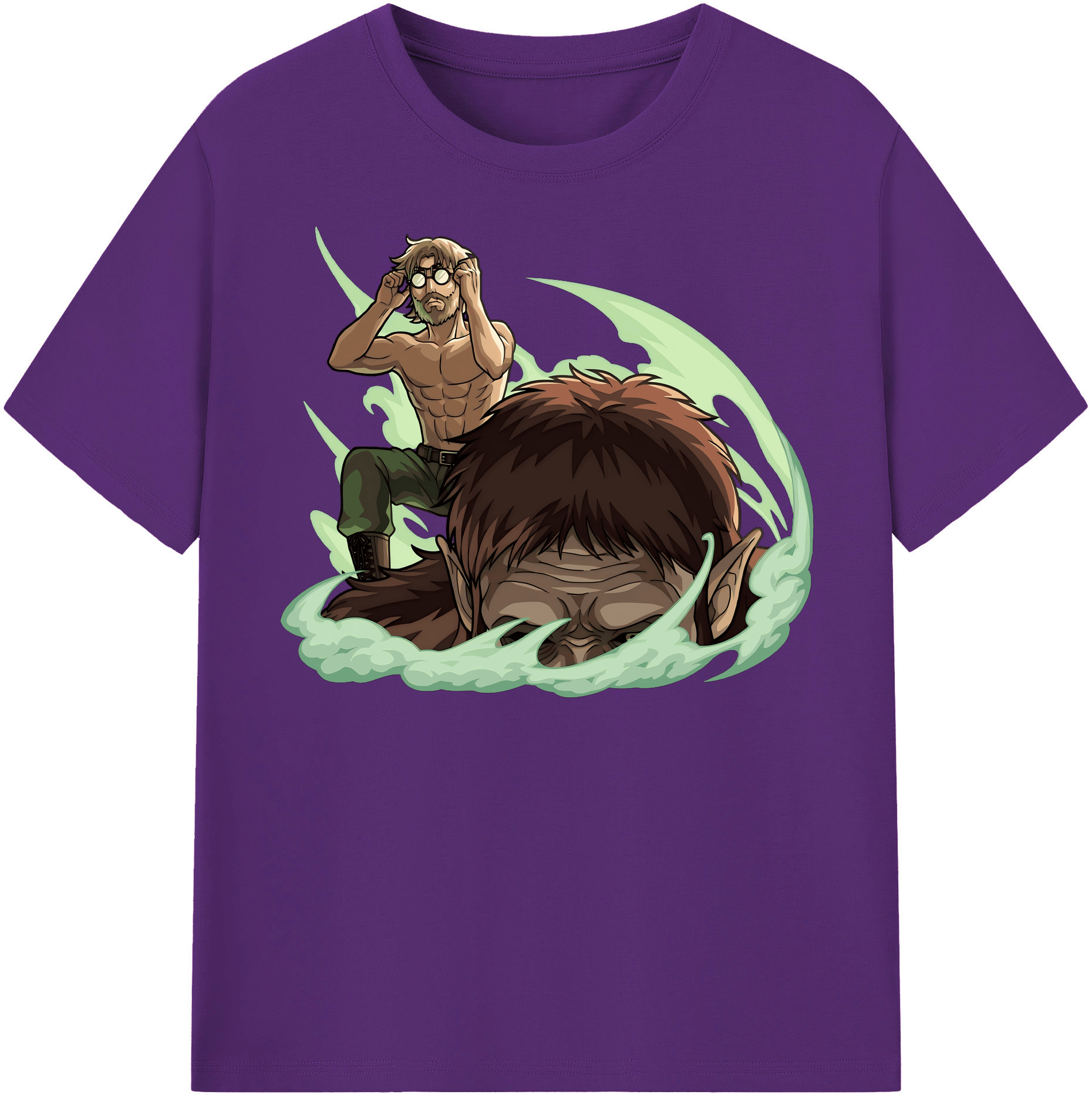 （画像用） 進撃の巨人 Attack on Titan 綿100％半袖Tシャツ（フロントプリント）