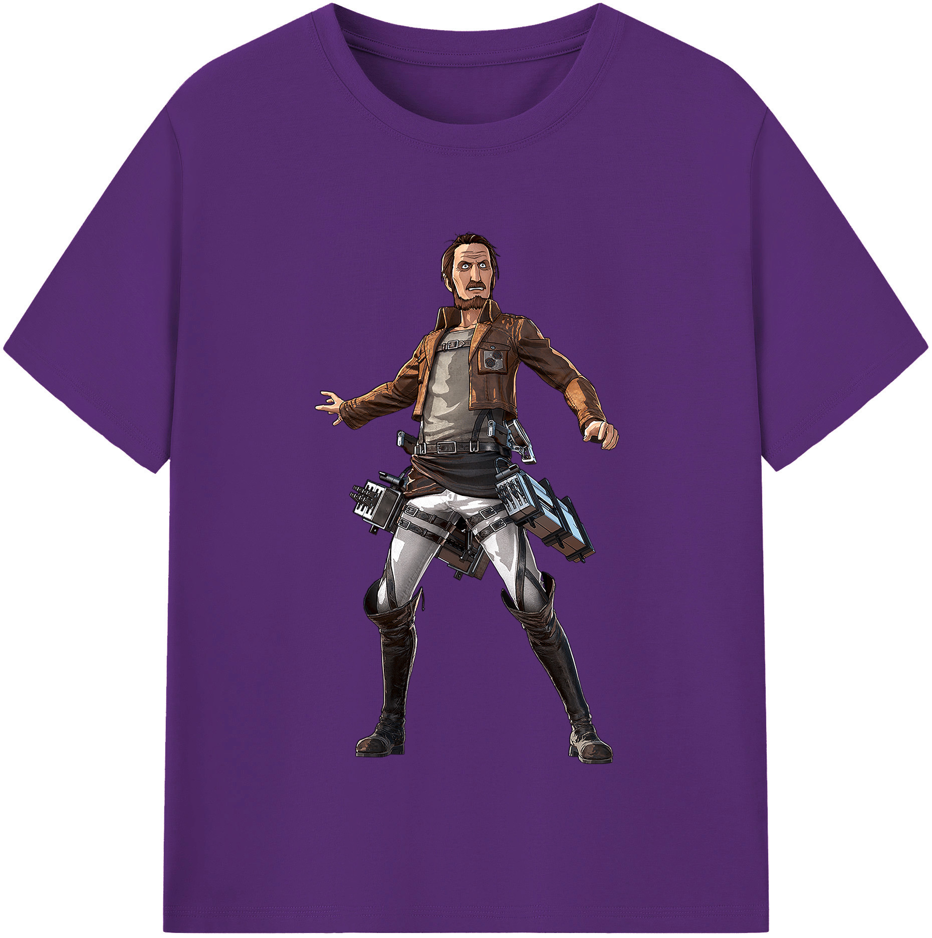 （画像用） 進撃の巨人 Attack on Titan 綿100％半袖Tシャツ（フロントプリント）
