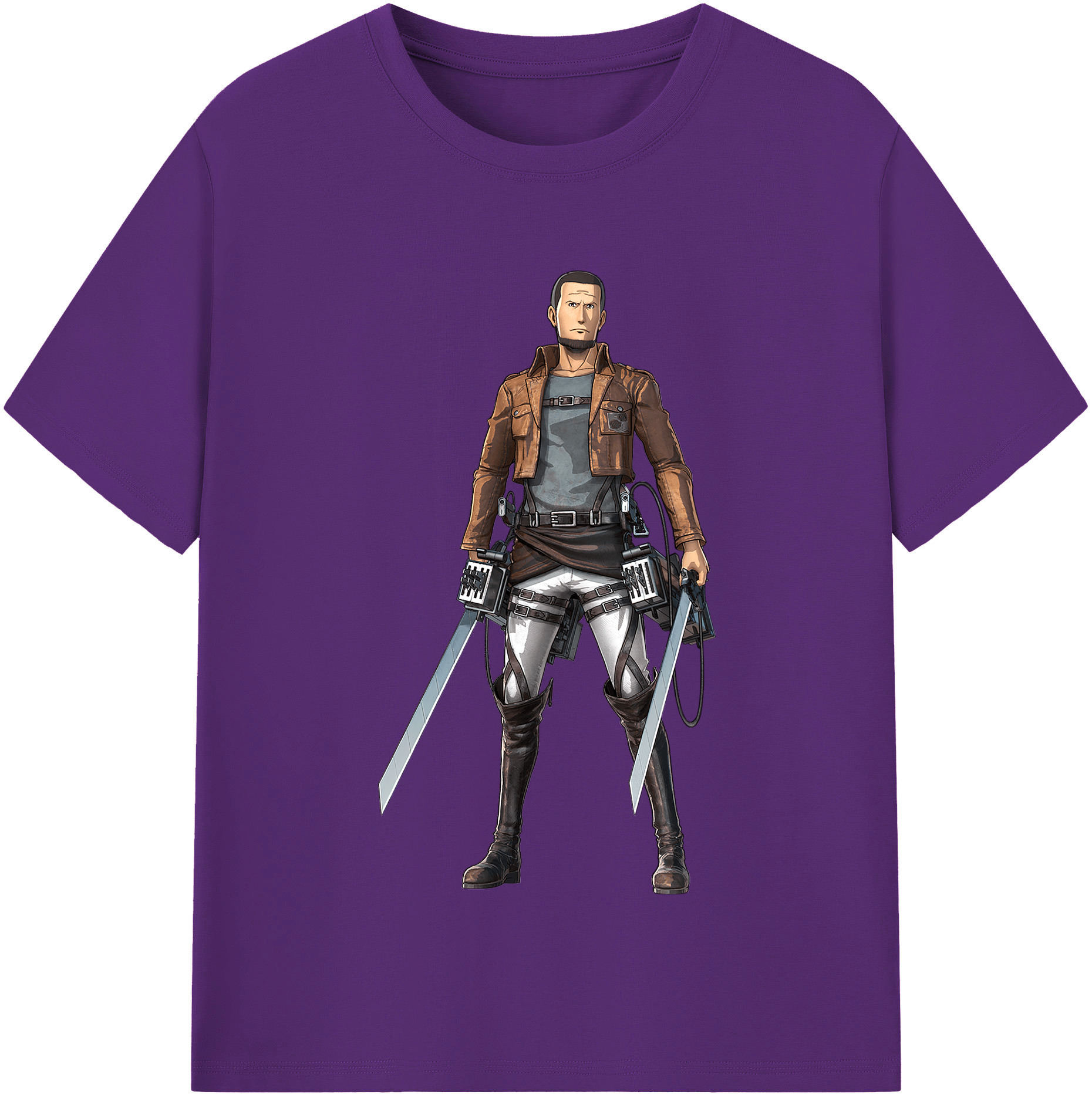 （画像用） 進撃の巨人 Attack on Titan 綿100％半袖Tシャツ（フロントプリント）