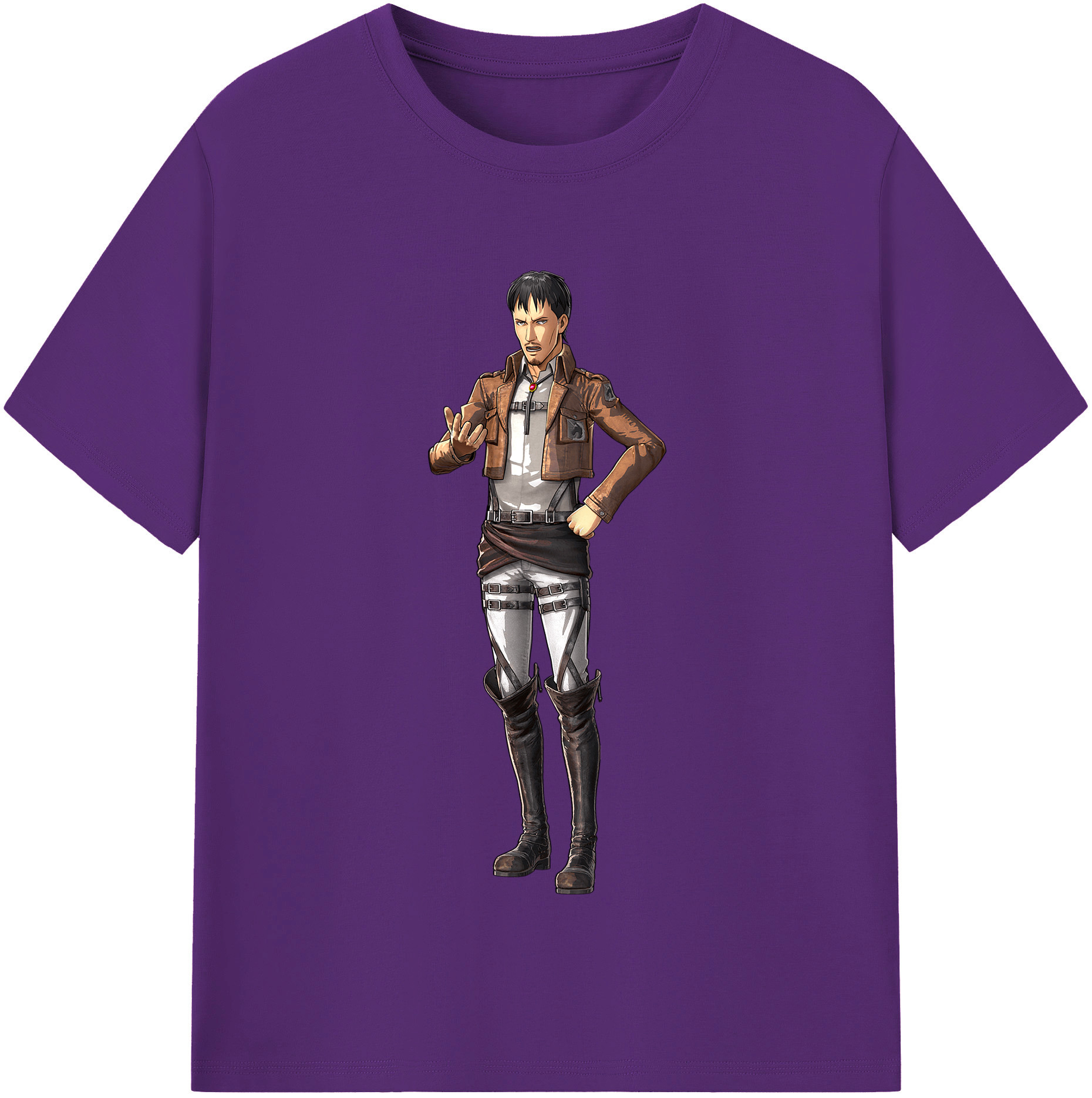 （画像用） 進撃の巨人 Attack on Titan 綿100％半袖Tシャツ（フロントプリント）